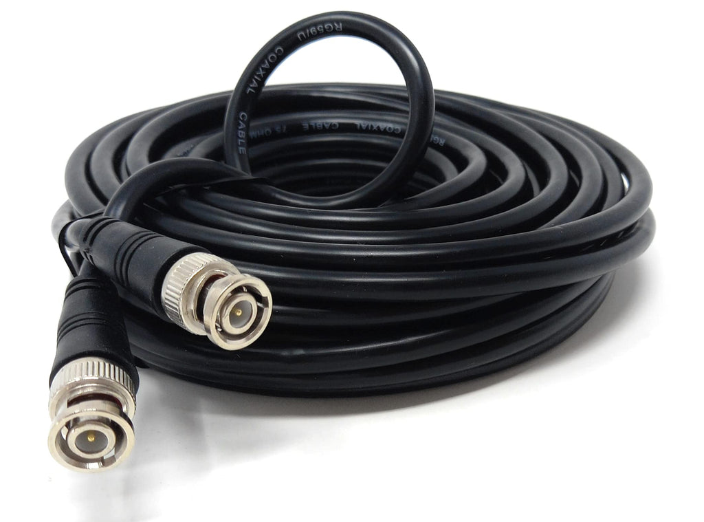 DRUT BNC to BNC Cable Lead, Coaxial RG59/RG59U 75ohm for CCTV Video Camera, Male to Male Plugs