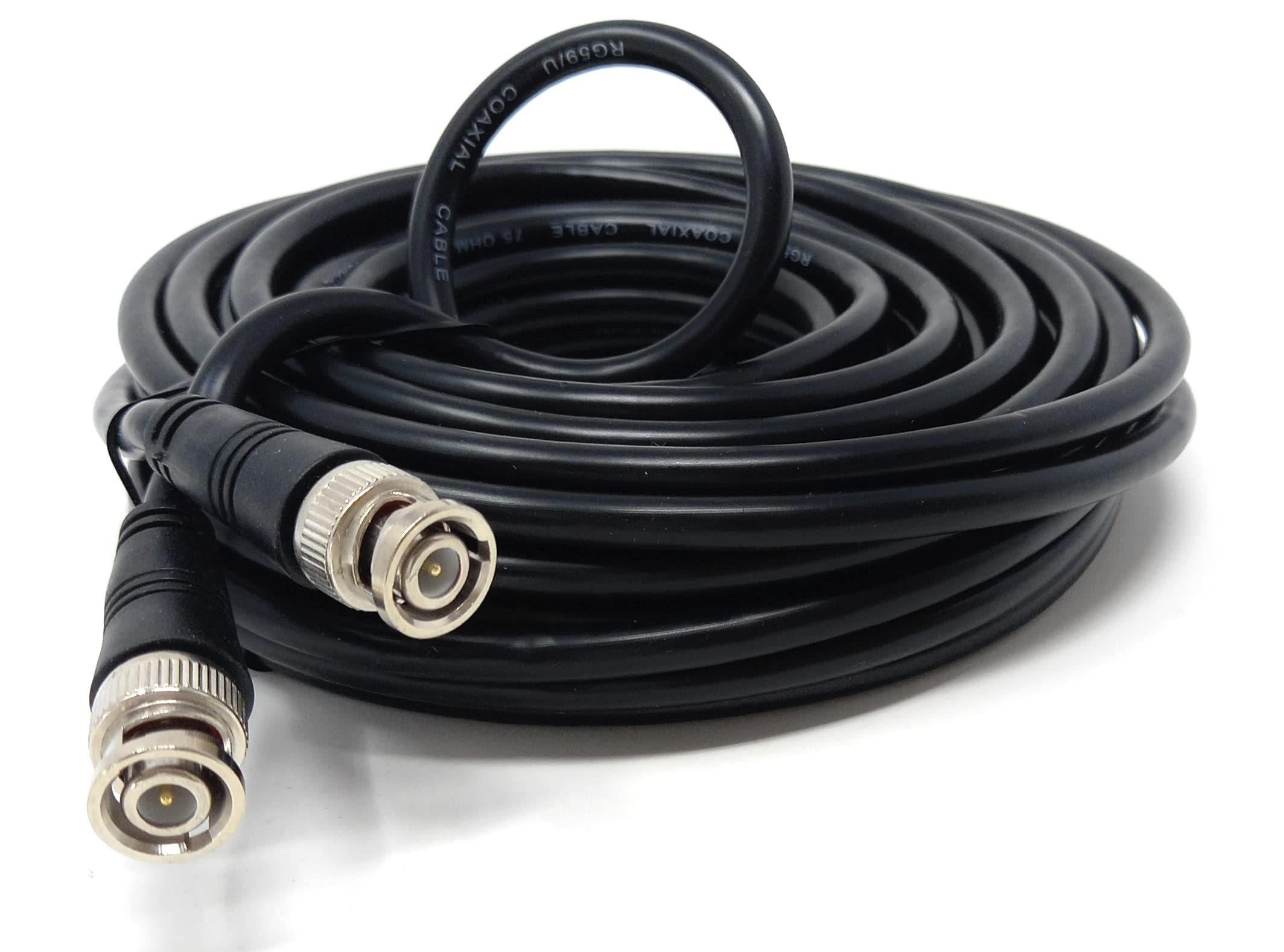 DRUT BNC to BNC Cable Lead, Coaxial RG59/RG59U 75ohm for CCTV Video Camera, Male to Male Plugs