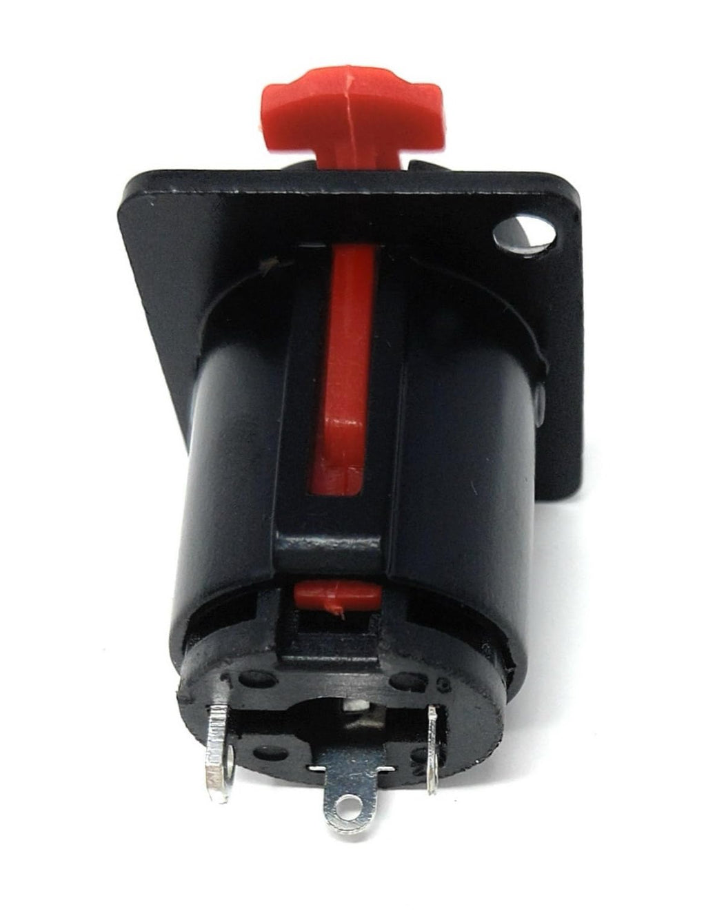 D-Series Panel Mount 6.35mm Audio Jack Socket Module, Chassis Mount Stereo TRS Connector with Solder Terminals, Guitar and Audio Rack Compatible