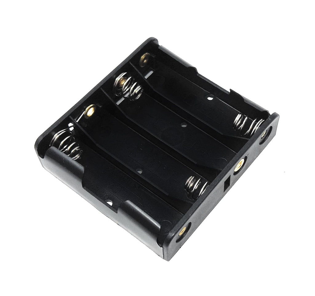 4 x AA Battery Holder Case Housing Box With Solder Lug Terminals Connector Block, Open Style