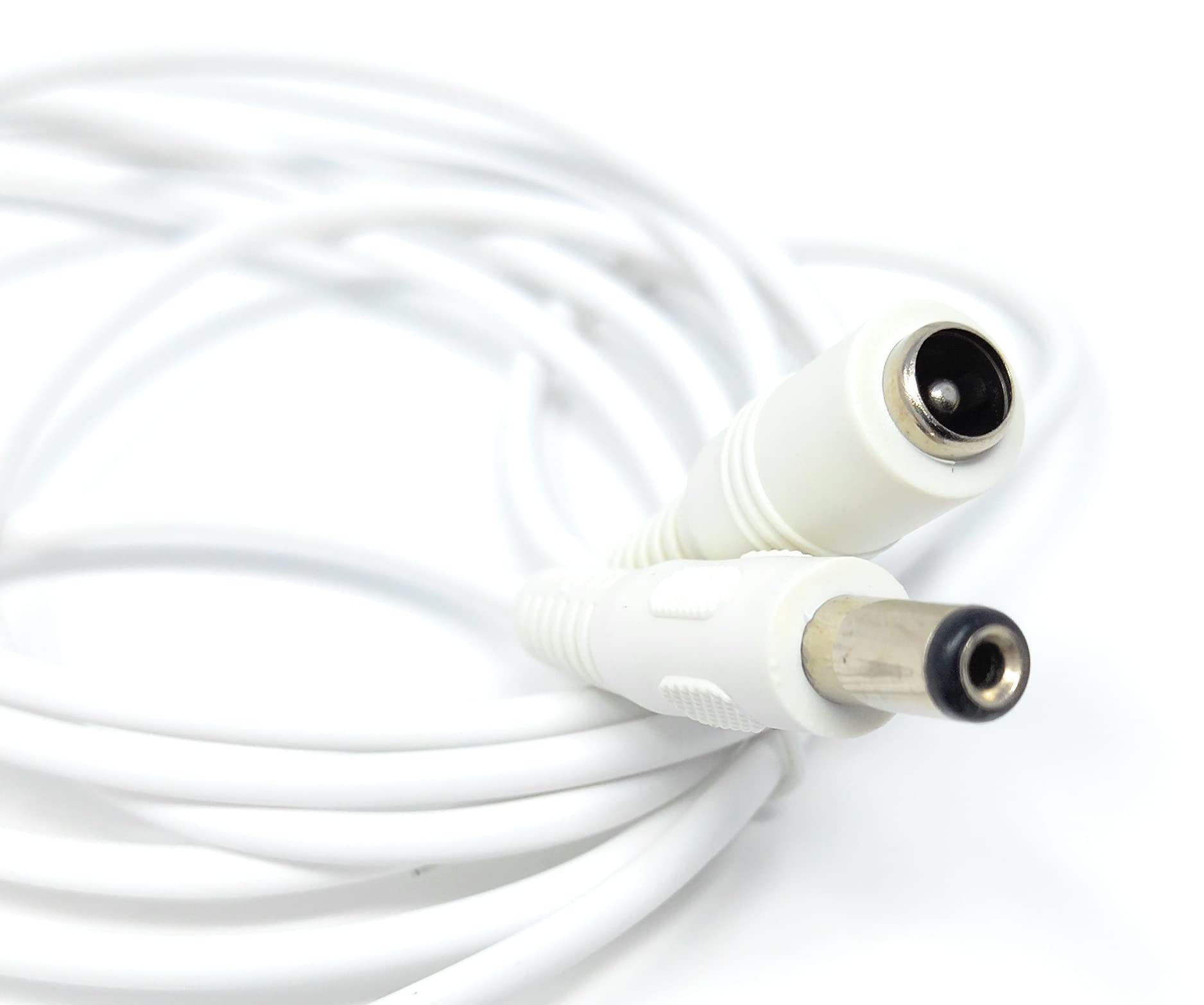 5.5mm x 2.1mm DC Power Plug to Socket, Male to Female CCTV, LED, Modem Router, Music Instruments Extension Lead Cable