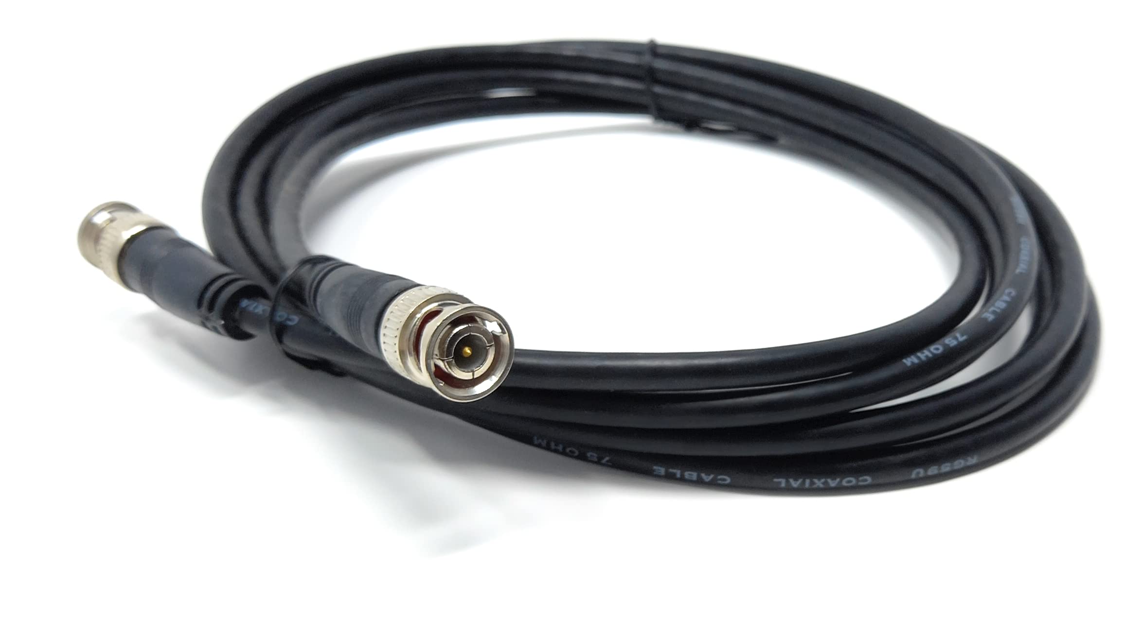 DRUT BNC to BNC Cable Lead, Coaxial RG59/RG59U 75ohm for CCTV Video Camera, Male to Male Plugs