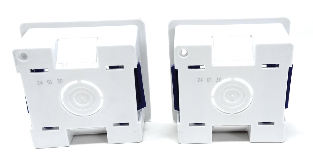 1 Gang Dry Lining Back Plasterboard Surface Pattress Box with Adjustable Lugs 35mm Deep, for Faceplate