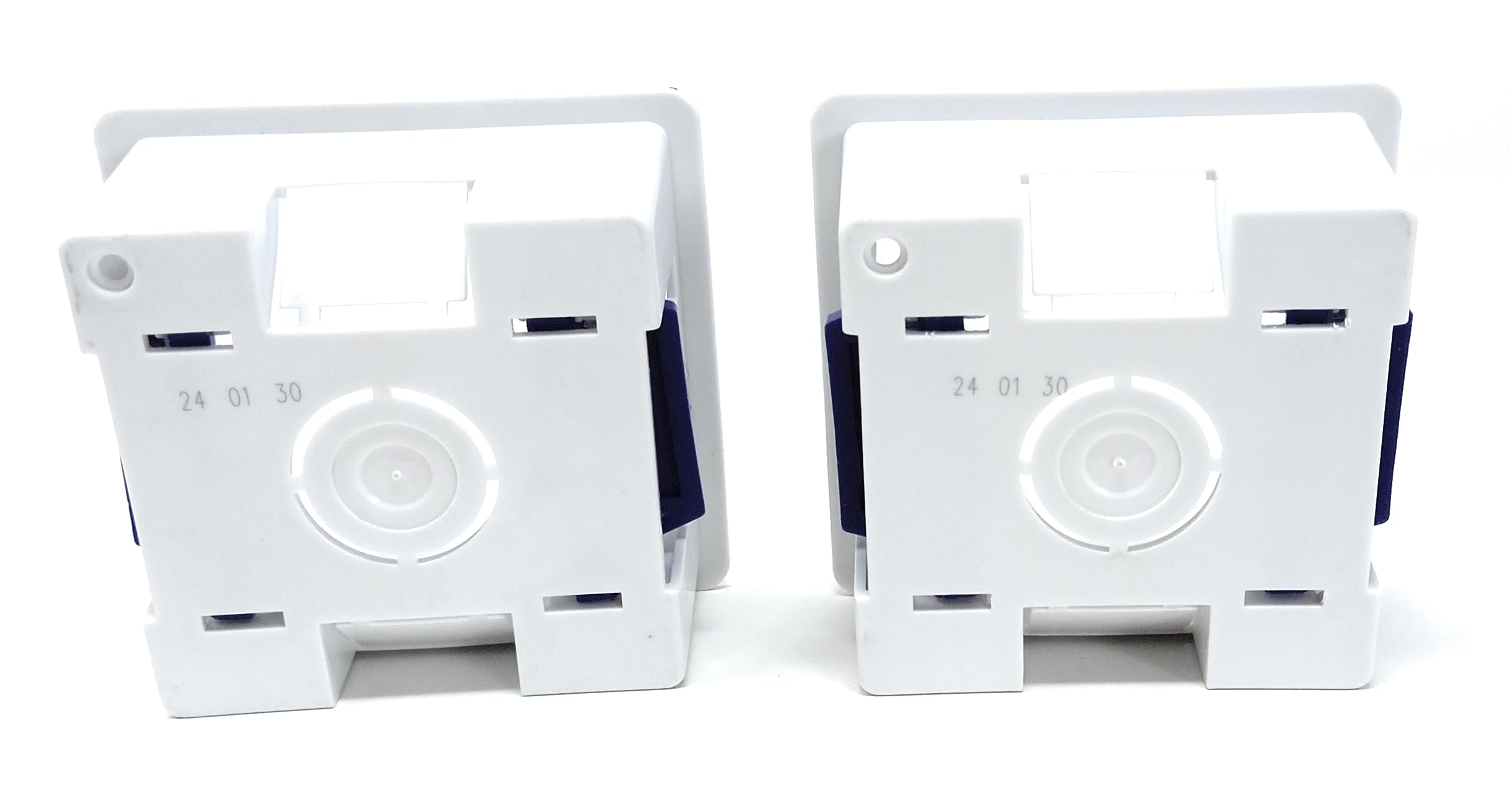 1 Gang Dry Lining Back Plasterboard Surface Pattress Box with Adjustable Lugs 35mm Deep, for Faceplate