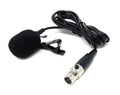 3 Pin Mini XLR Lavalier Microphone Metal Head, 1.5m Clip On Lapel Mic for Bodypack Transmitter, Wireless PA System, Voice Amplifier, Teaching, Interview & Presentation