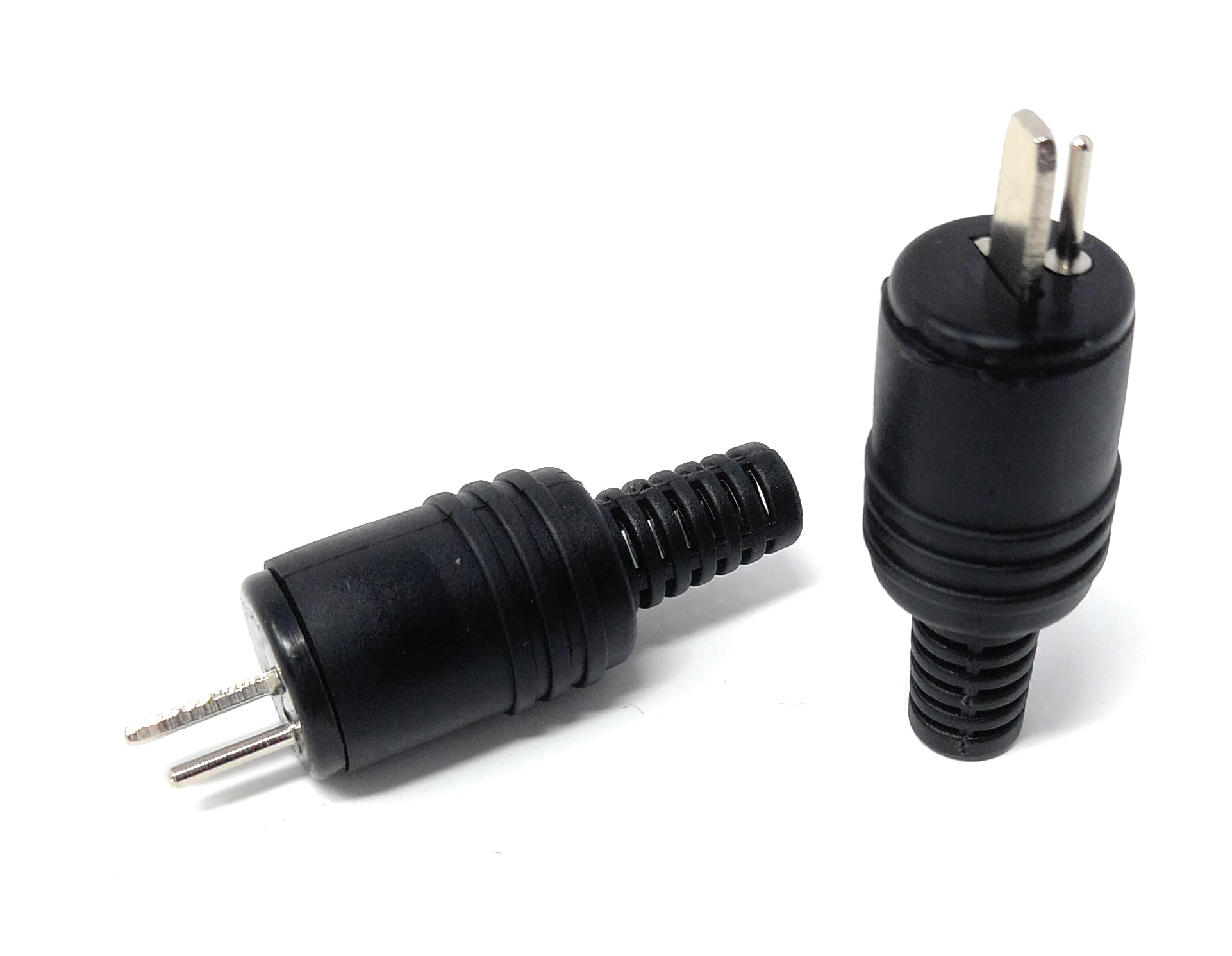 DRUT 2pcs. 2 Pin Speaker DIN Jack Male HiFi Connectors, Screw Terminals, Cable Adapter, Screw Terminals Connections