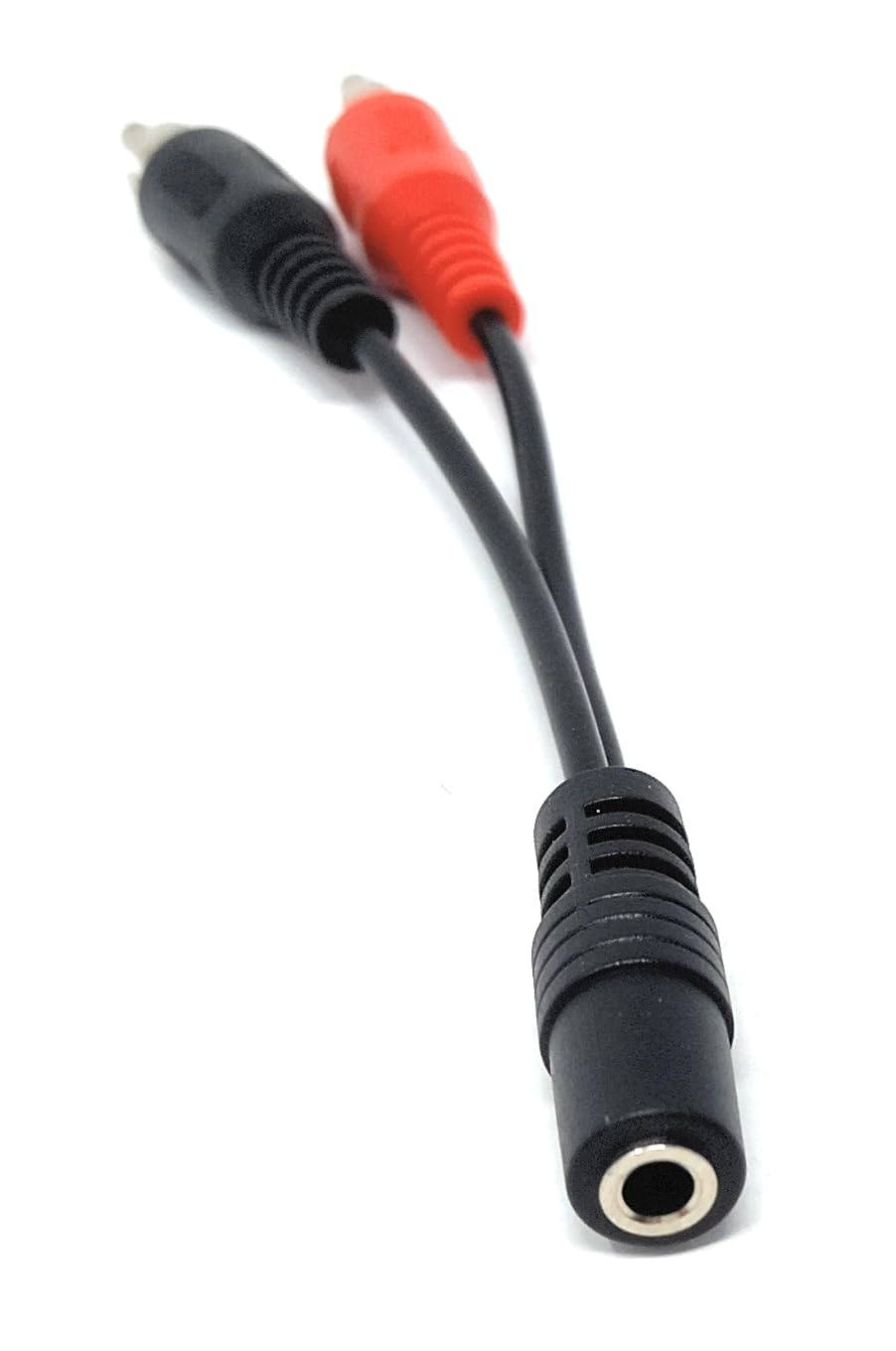 DRUT 3.5mm Stereo Jack Socket to Twin Phono RCA Phono Male Plug, Audio Adapter Extension Cable Lead