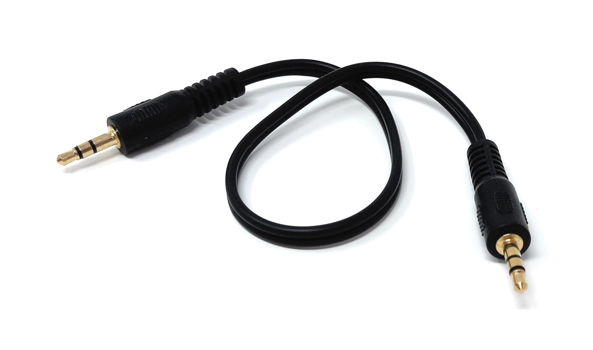 DRUT 3.5mm to 3.5mm Stereo Audio AUX Cable Gold Connectors, Small 3 pin Jack to Jack Speaker Lead