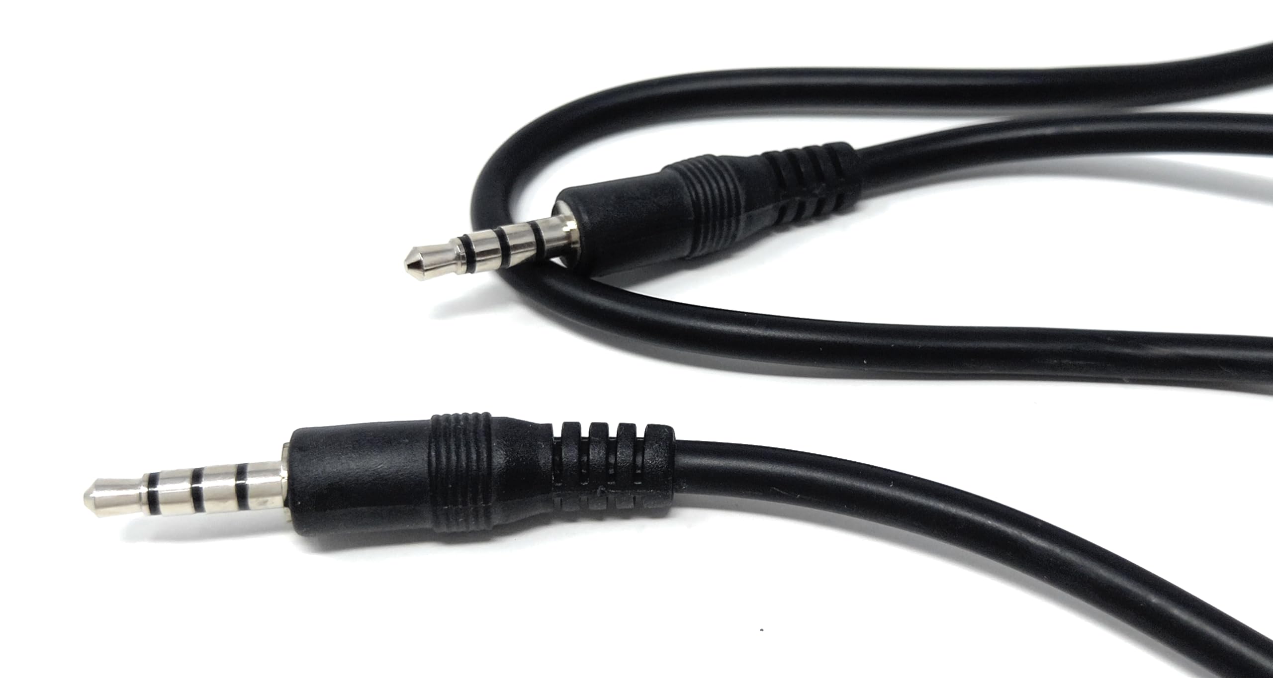 DRUT 3.5mm 4 Pole TRRS Aux Audio Mic Cable Male to Male Lead Headphone Mini Jack Stereo Cable Lead Cord