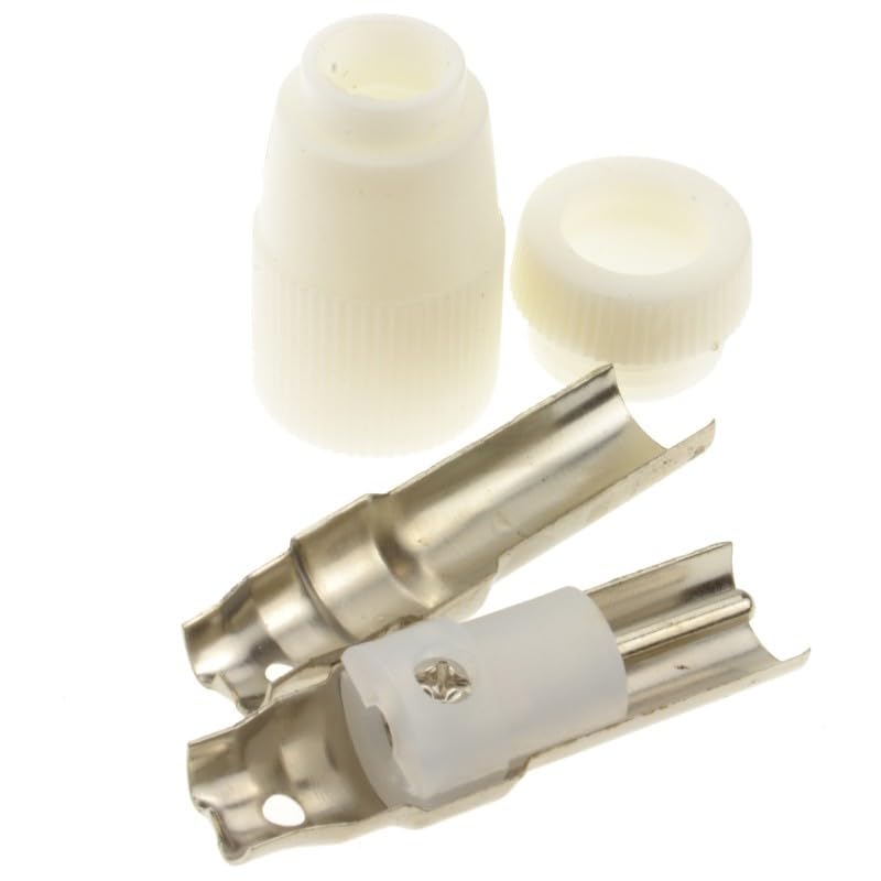 DRUT TV Aerial Connector Plug, Male RF Coaxial Adapter for TV, Television, Freeview, Screw Connection