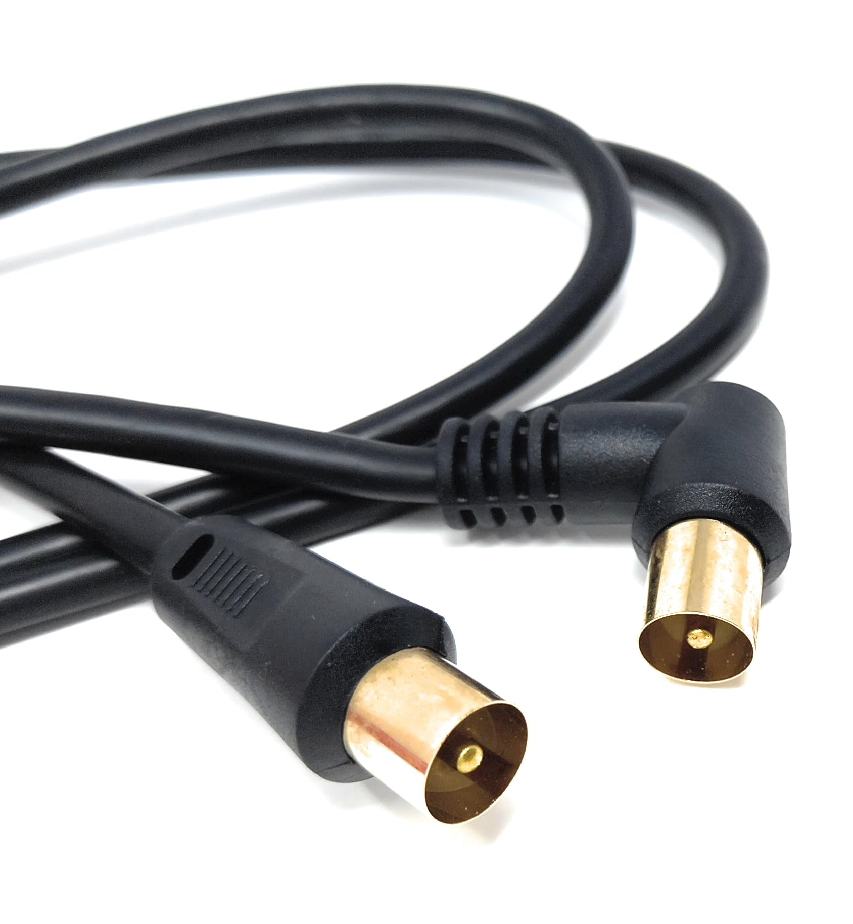 DRUT TV Male to Male Plug Coaxial Cable RG6 Aerial Digital Antenna RF Fly Lead Cable