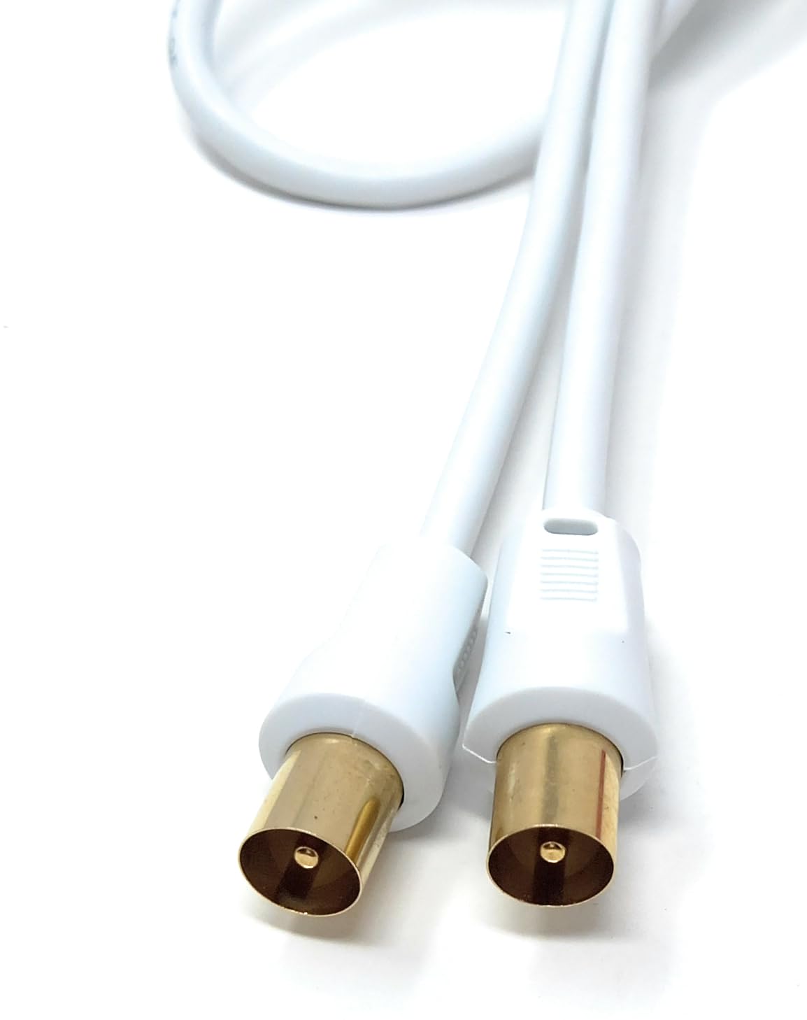 DRUT TV Male to Male Plug Coaxial Cable RG6 Aerial Digital Antenna RF Fly Lead Cable