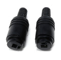 DRUT 2 Pin Speaker DIN Socket Female HiFi Connectors, Screw Terminals, Cable Adapter