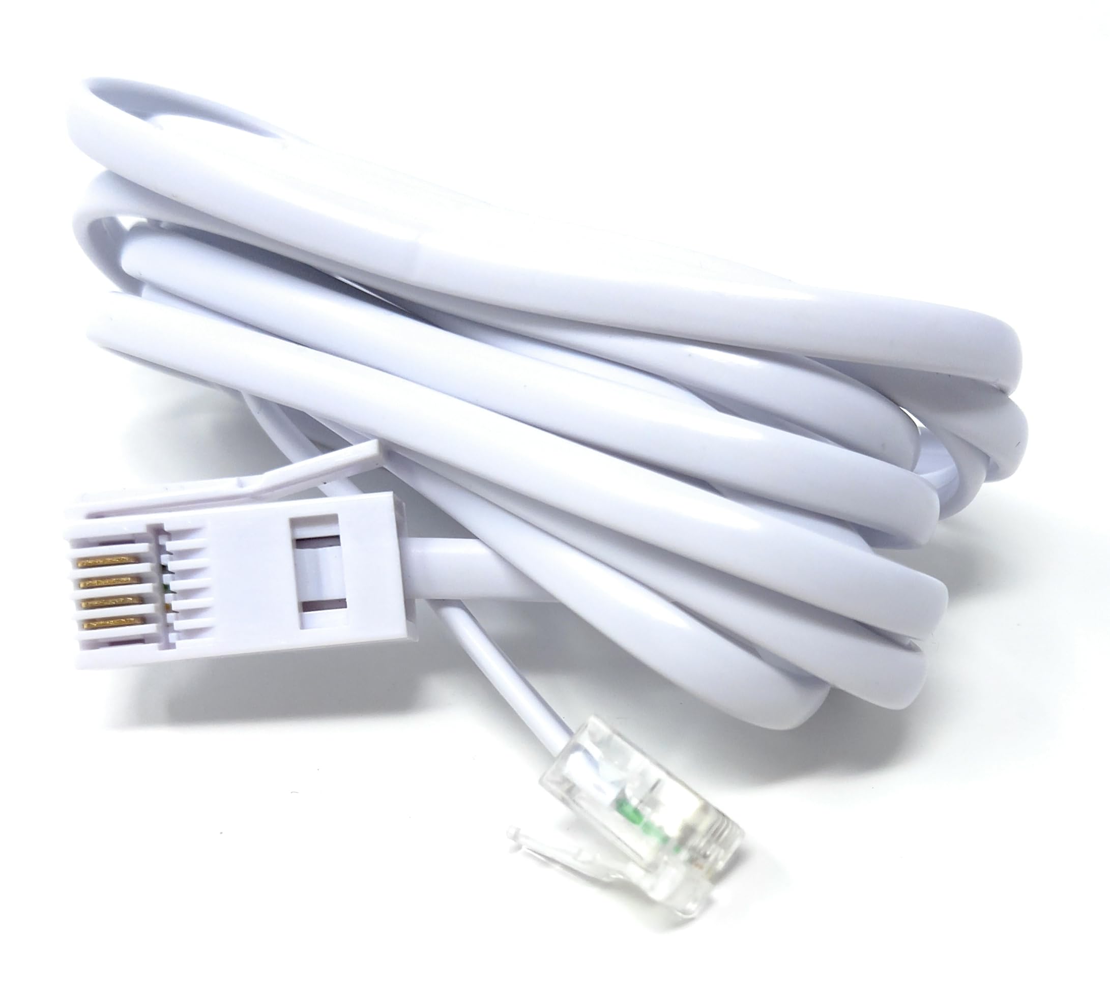 DRUT BT to RJ11 4 Wire (431A) Male to Male UK Telephone Modem Lead Cable