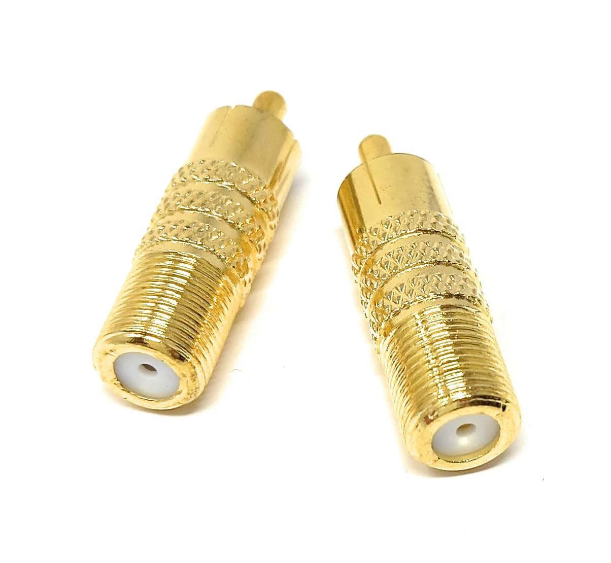 DRUT F Type Socket Screw to RCA Phono Male Plug TV Satellite Cable Adapter