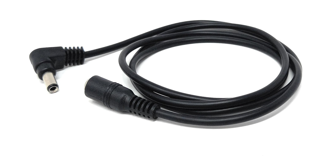 Right Angled 5.5mm x 2.5mm DC Power Extension Cable – Male to Female Adapter for CCTV, LED Signs, Solar-Powered Devices, and More