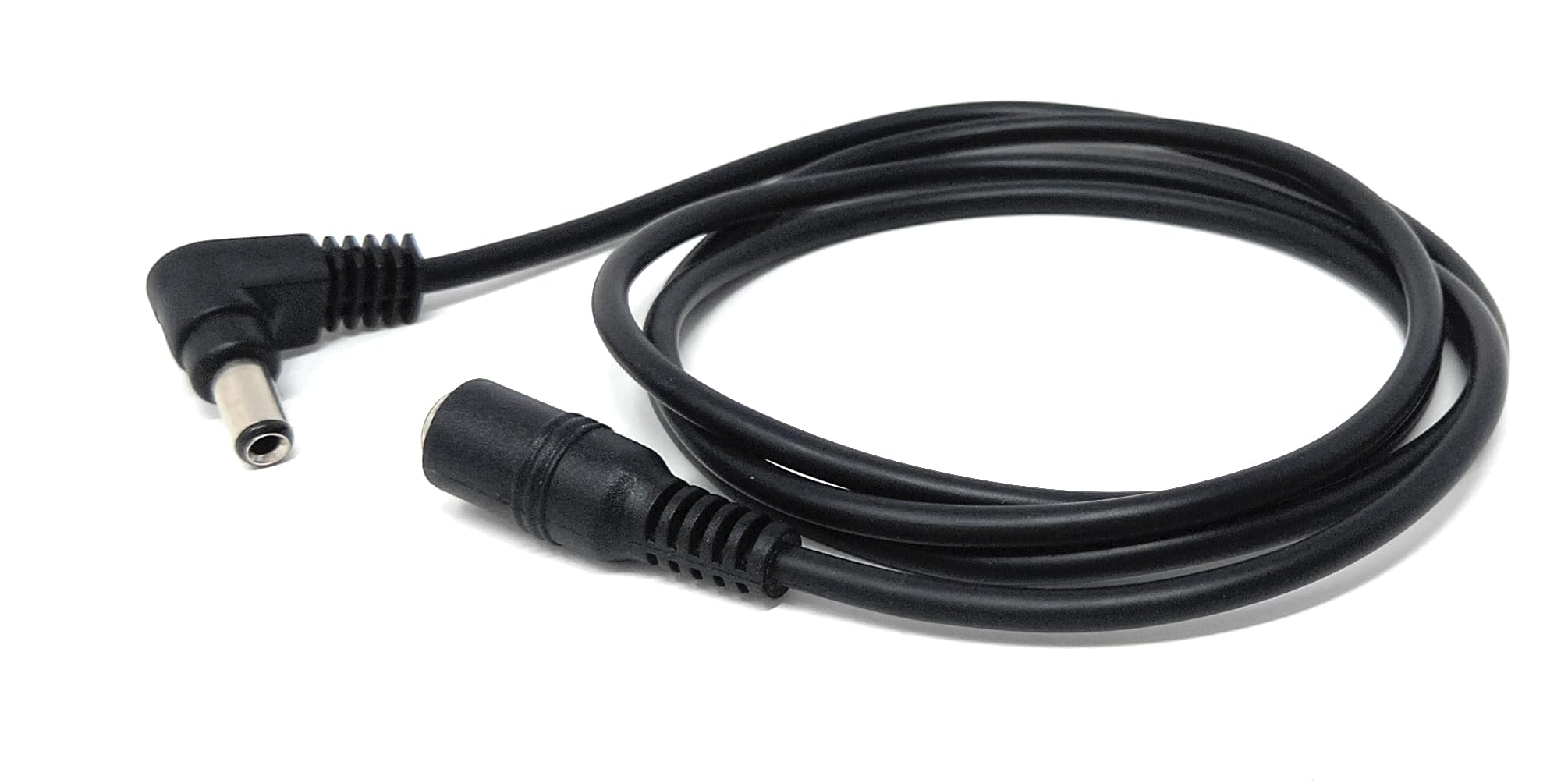 Right Angled 5.5mm x 2.5mm DC Power Extension Cable – Male to Female Adapter for CCTV, LED Signs, Solar-Powered Devices, and More