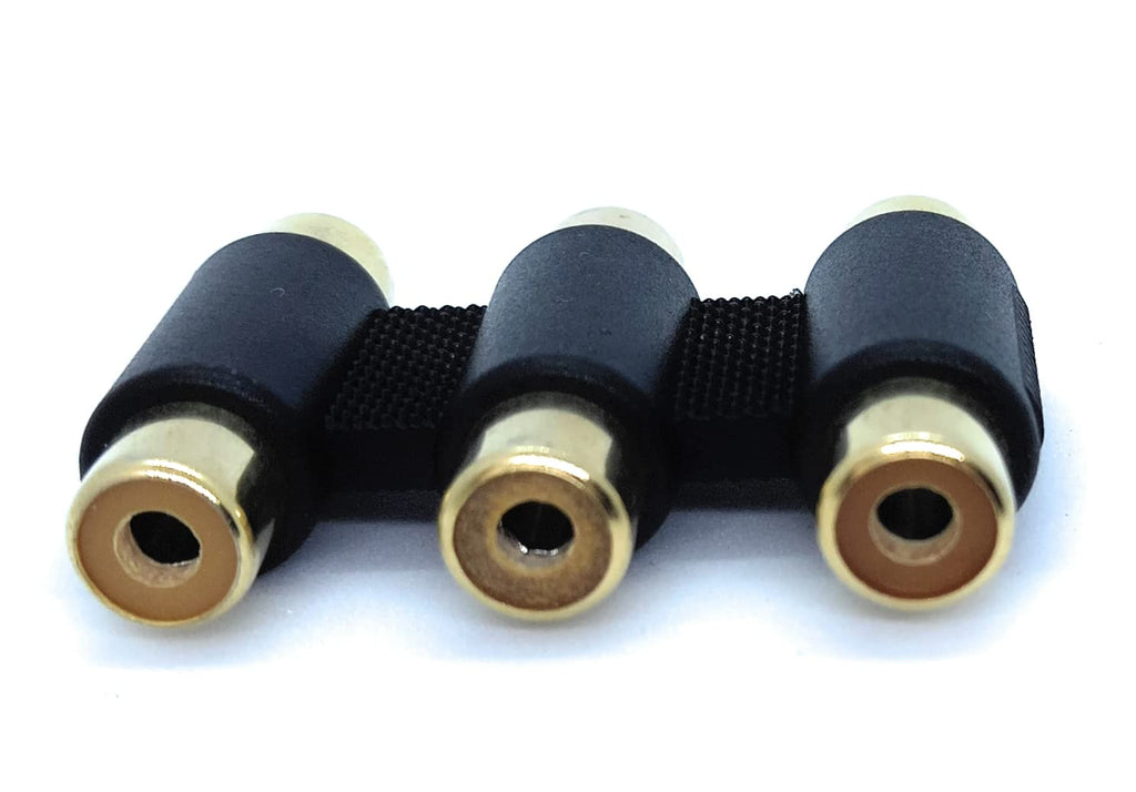 RCA to RCA Coupler Adapter, Socket to Socket for Audio and Video Cables