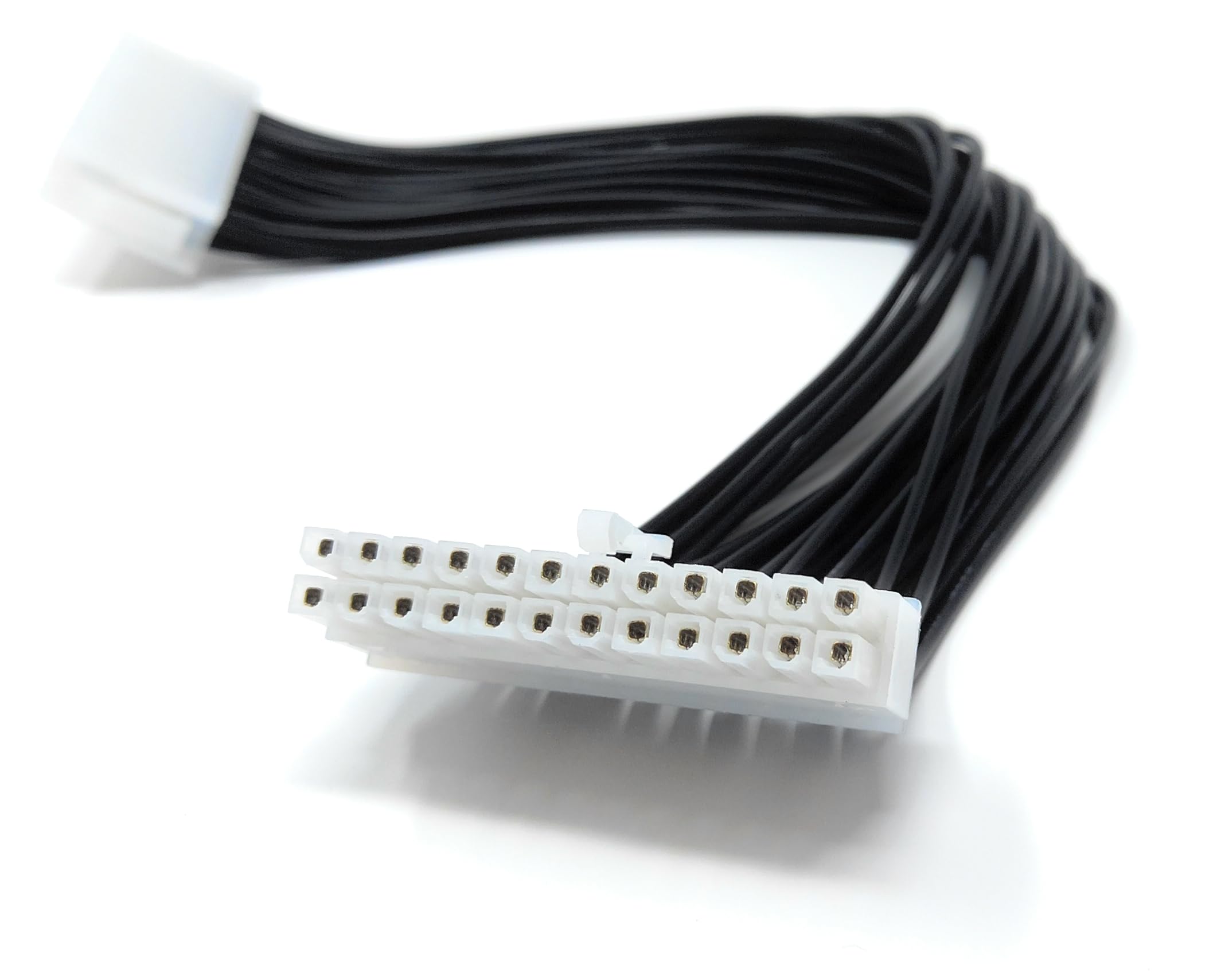 DRUT 30cm ATX 24-Pin Male To Female Extension Cable Connector, PC Motherboard PSU Power Supply Lead 1ft