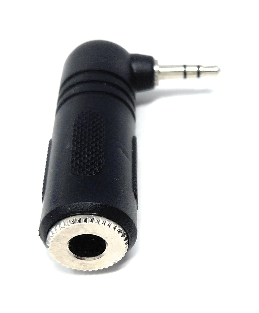 DRUT Right Angled 3.5mm to 6.35mm Jack Socket Stereo Jack Plug Cable AUX Adapter