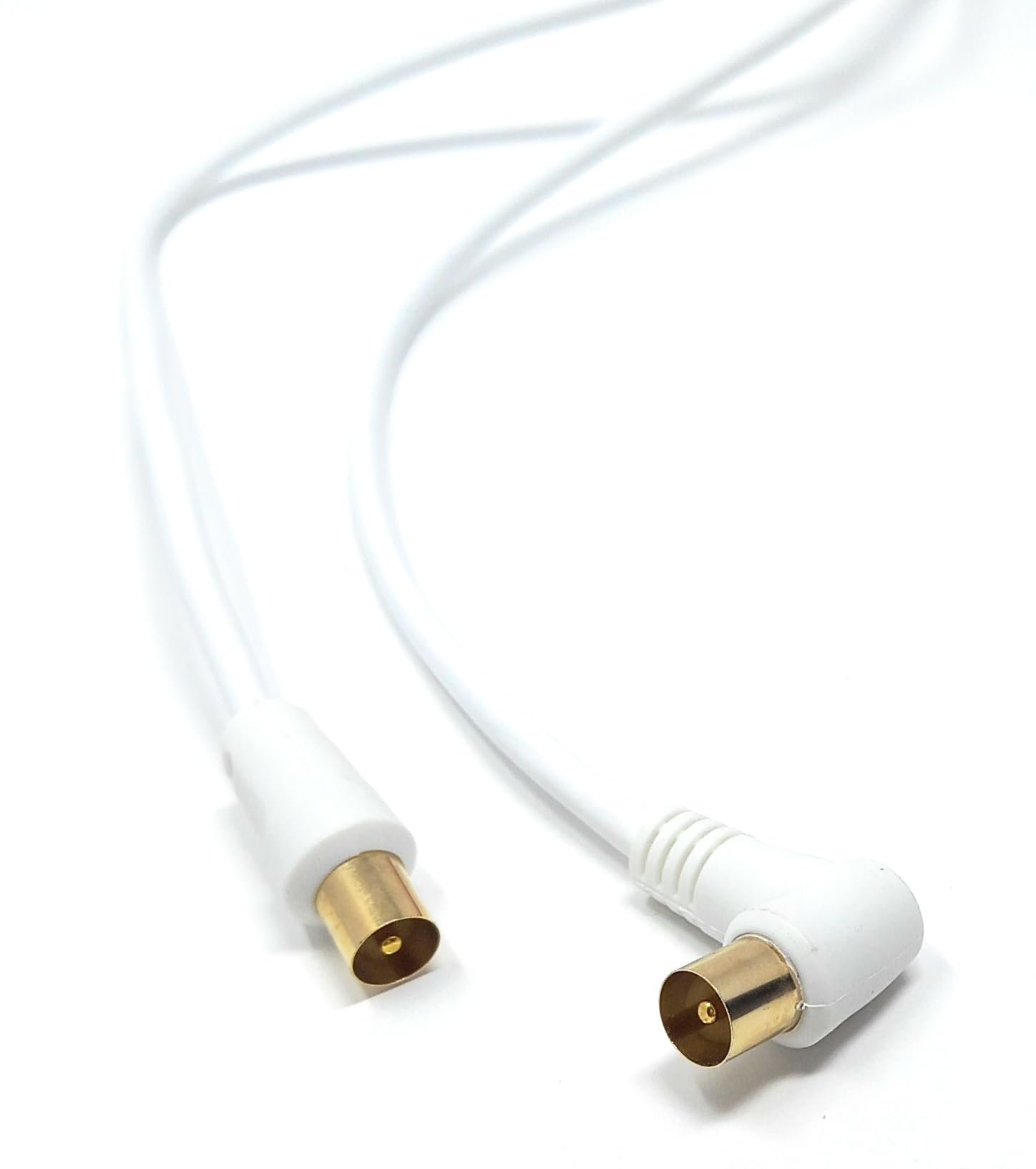 DRUT TV Male to Male Plug Coaxial Cable RG6 Aerial Digital Antenna RF Fly Lead Cable