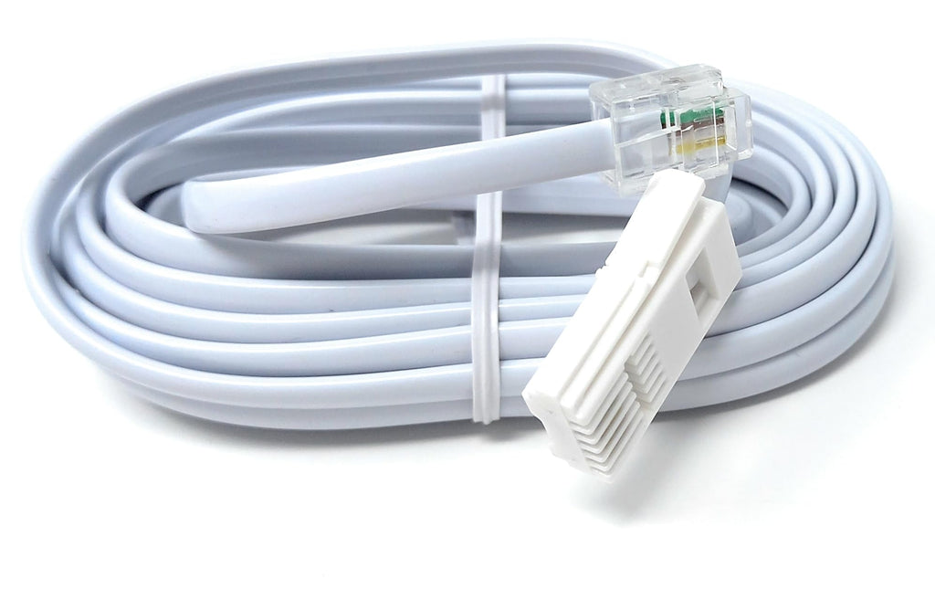 DRUT BT to RJ11 4 Wire (431A) Male to Male UK Telephone Modem Lead Cable