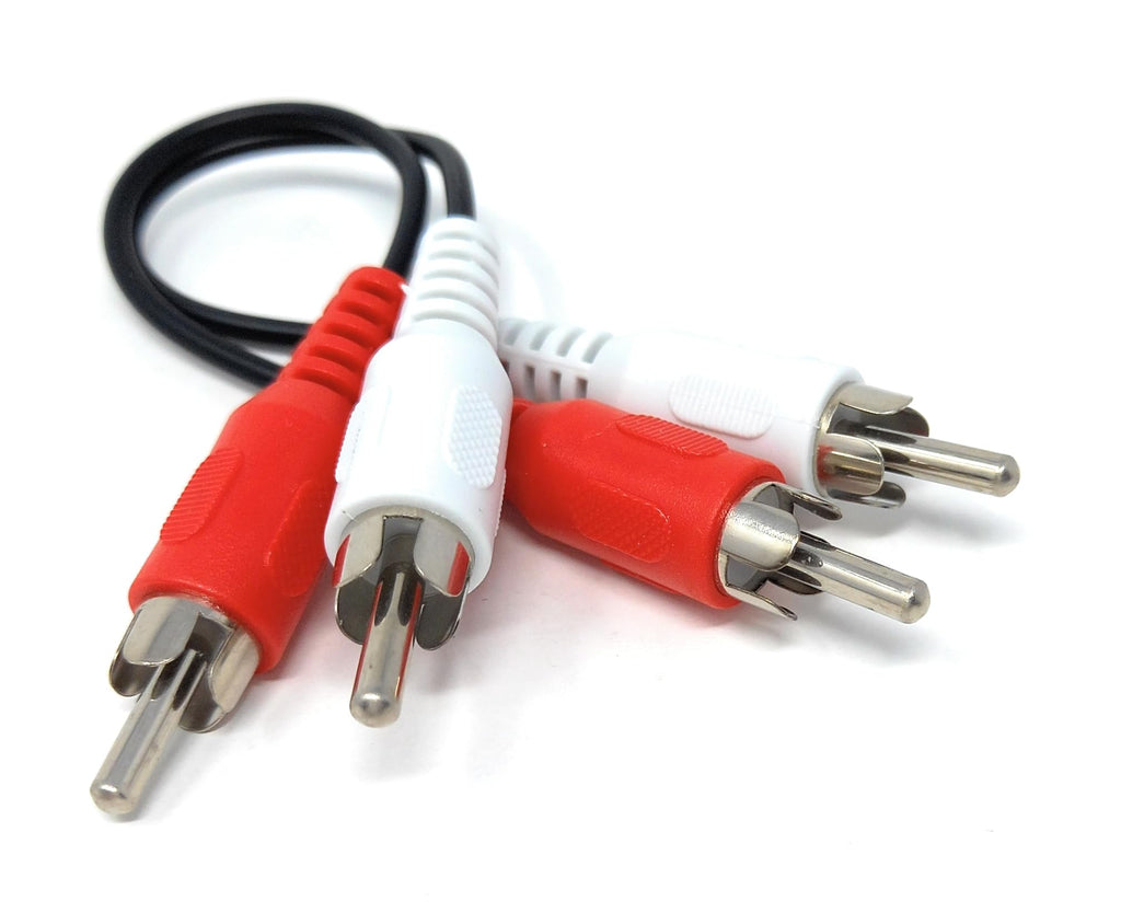 DRUT RCA to RCA Phono Twin Jack to Jack Stereo Audio Cable Lead Cord Compatible With CD/DVD/Amplifier/Hifi/DJ Mixer/Turntable
