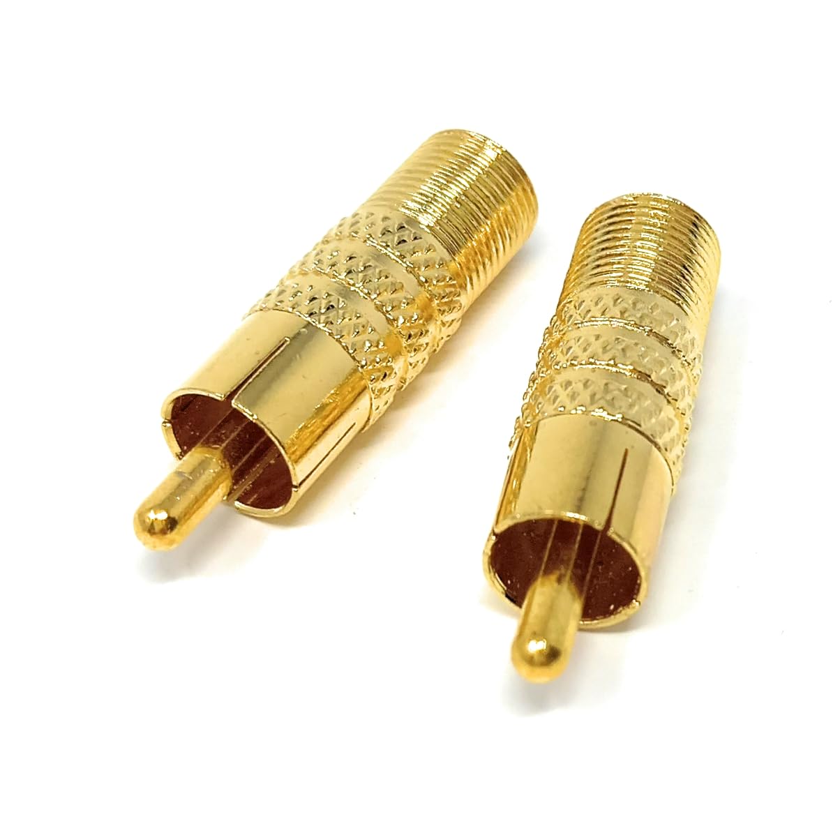 DRUT F Type Socket Screw to RCA Phono Male Plug TV Satellite Cable Adapter