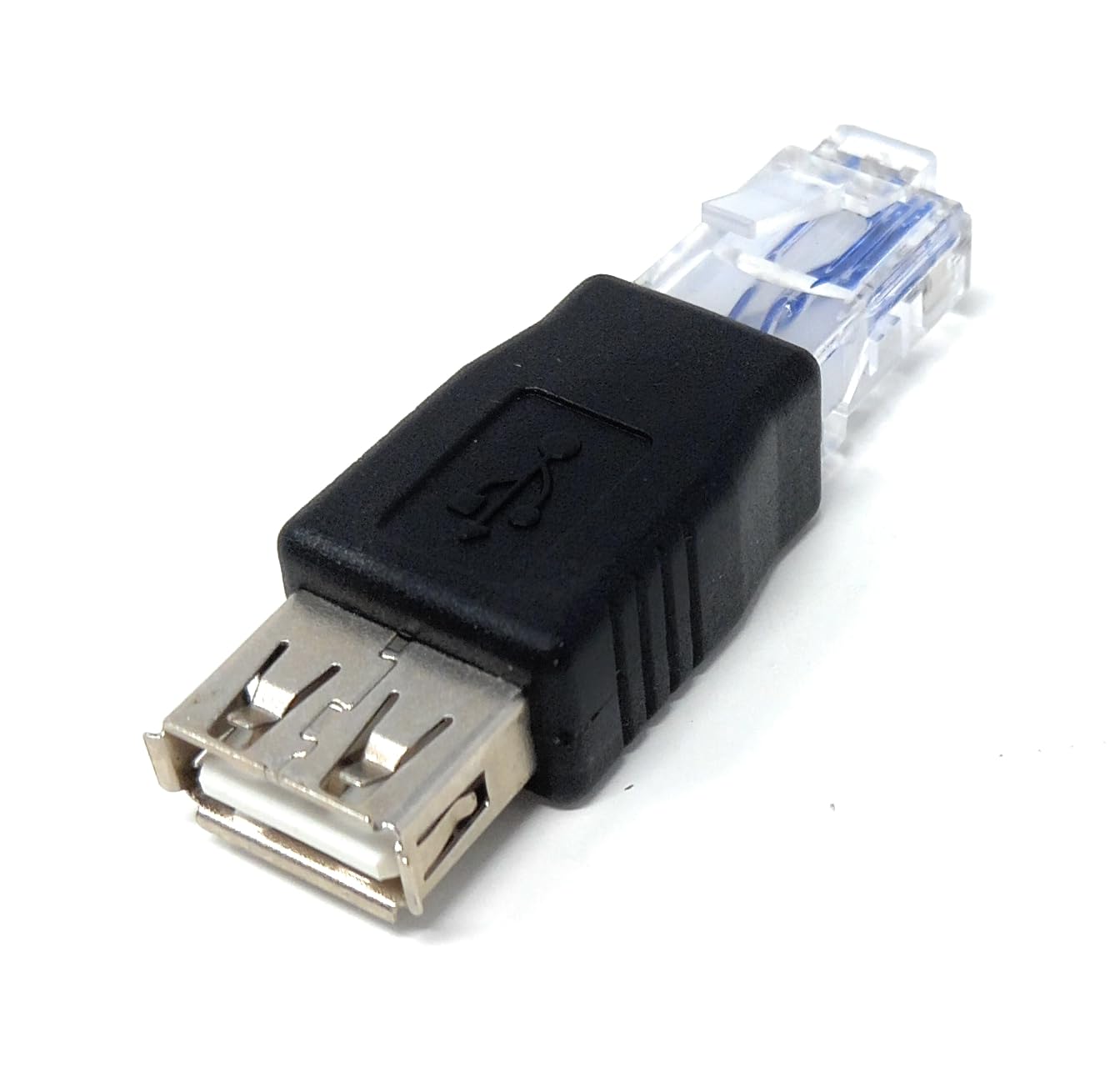 RJ45 to USB 2.0 Female Adapter, USB Female to LAN RJ45 Male Ethernet Network Adapter (10/100Mbps)