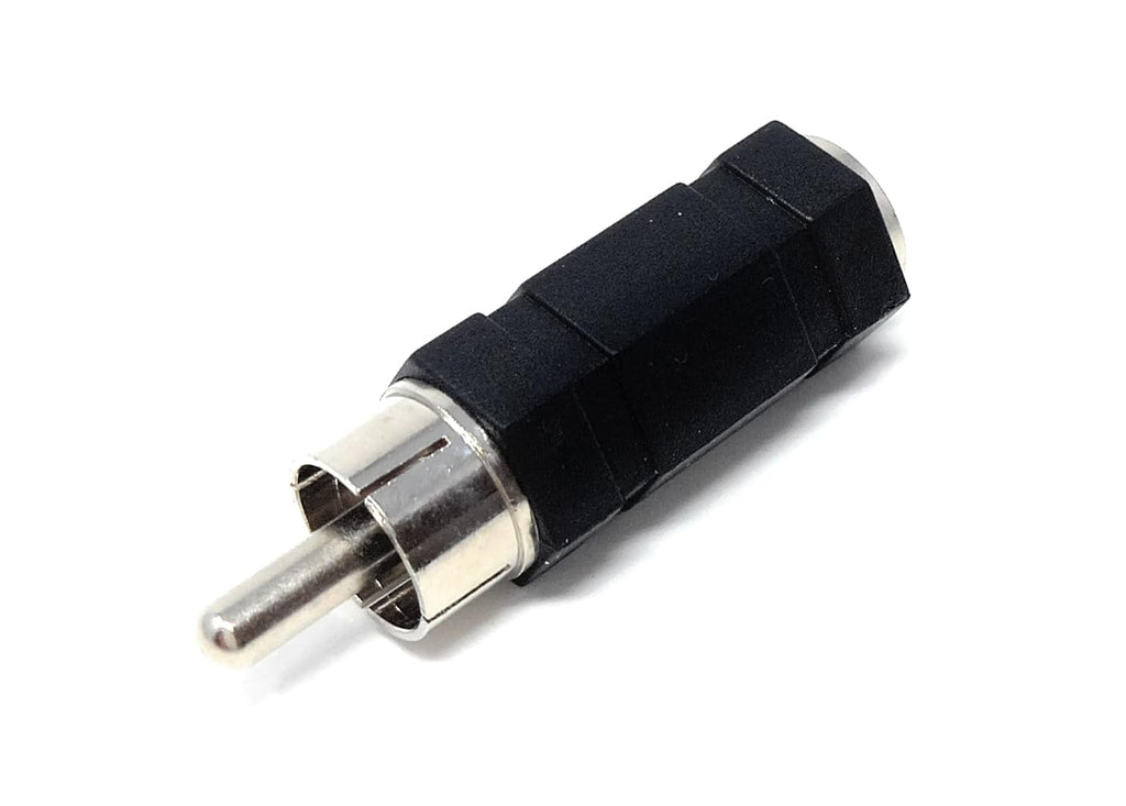 DRUT 3.5mm Mono Jack Socket to RCA Phono Socket Plug Audio Cable Lead Adapter