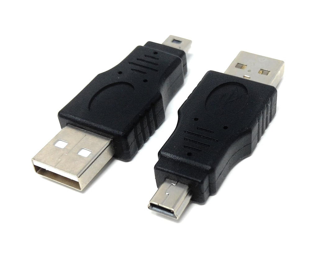 DRUT USB 2.0 A Male Jack to Mini USB B 5 Pin Male Plug OTG Adapter F/M Connector