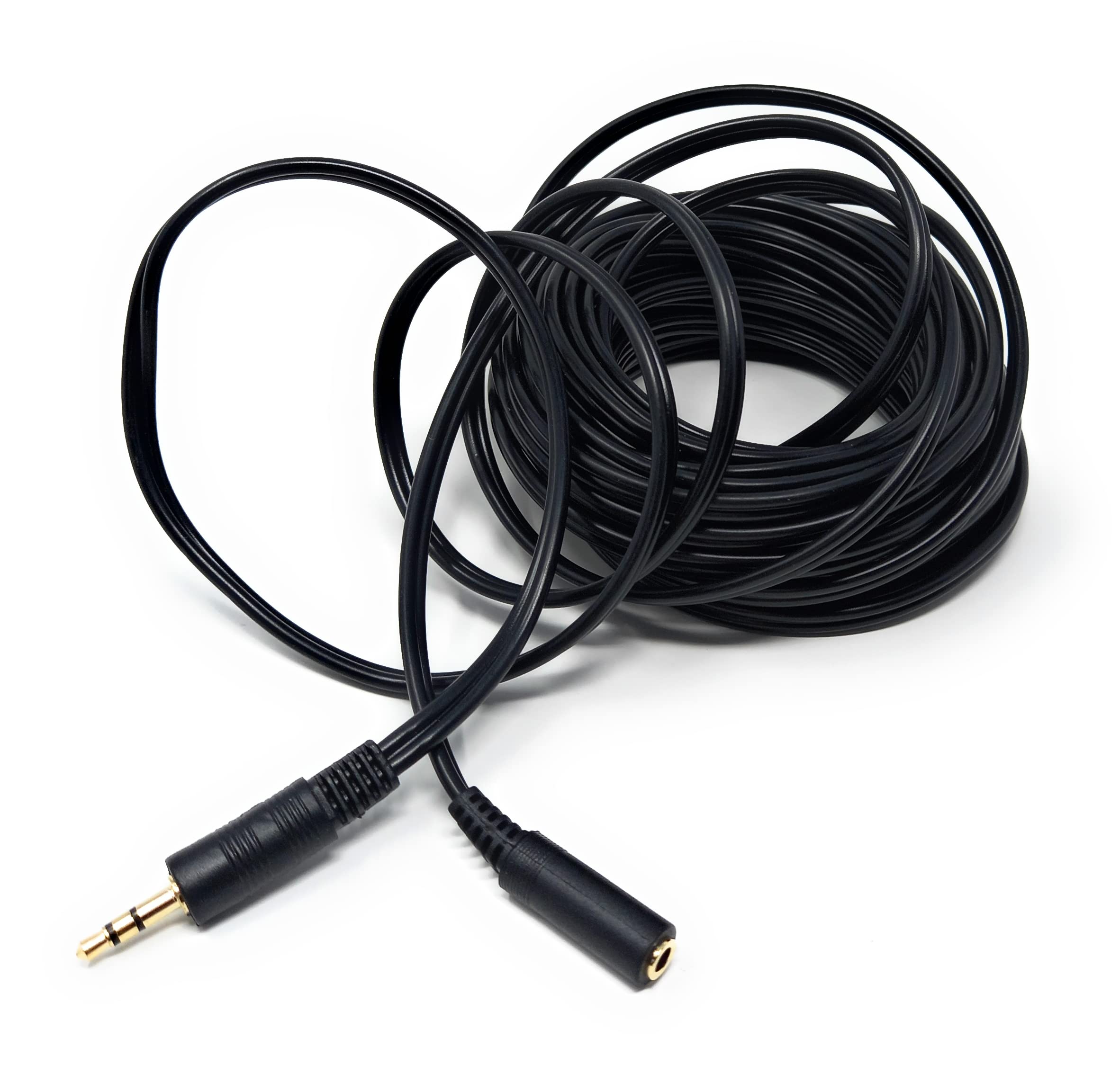 DRUT 3.5mm to 3.5mm Stereo Audio Extension Cable Lead Male to Female Gold Connectors