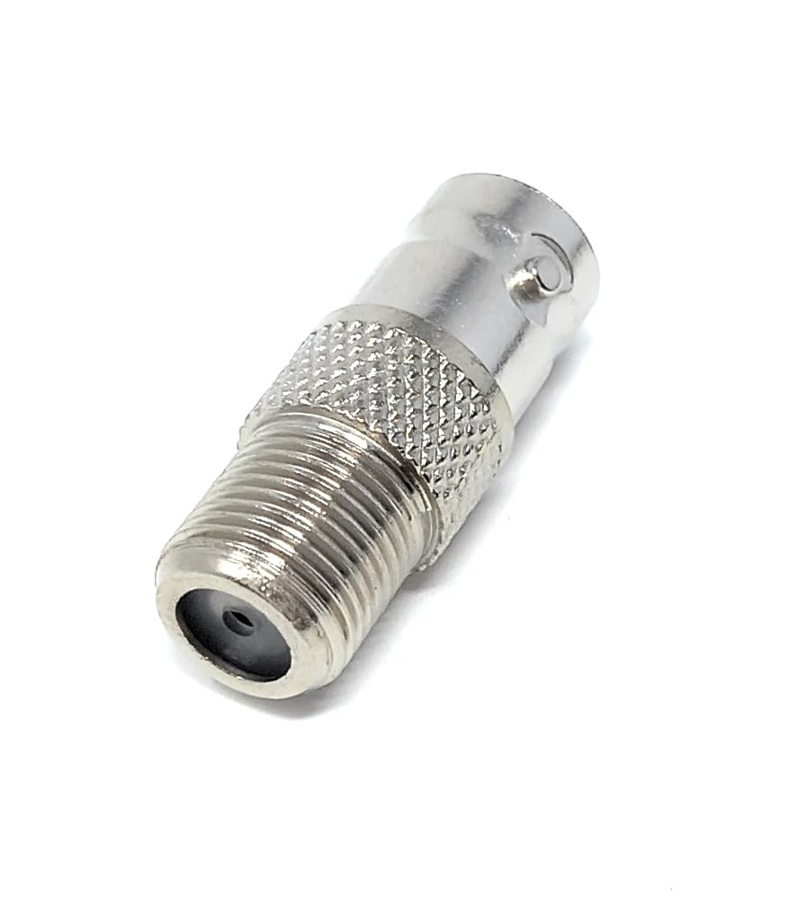 DRUT F Type Female Screw on to BNC Female Socket, TV Satellite Cable Adapter