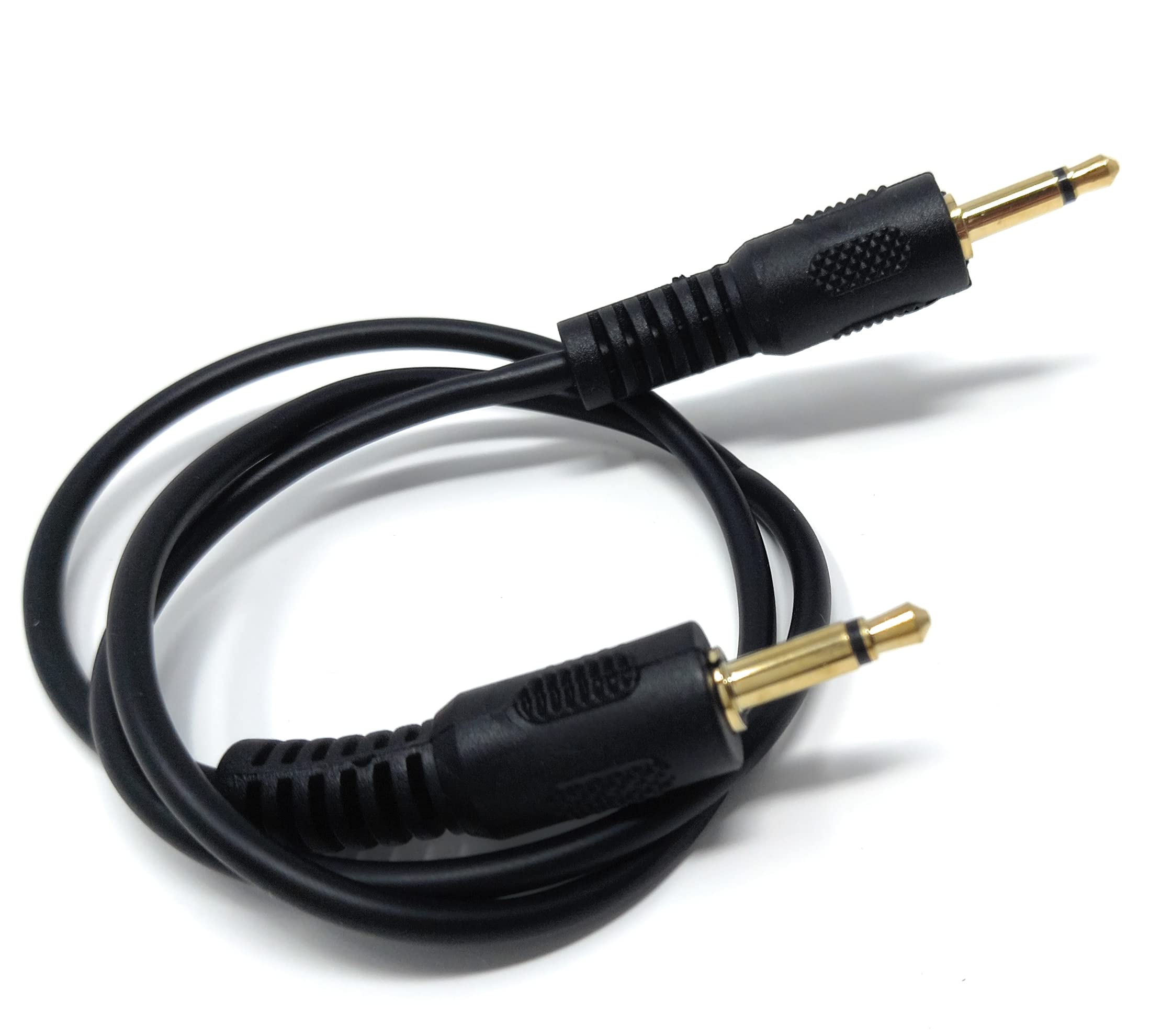 Mono 3.5mm to 3.5mm Mono Jack Plug Male to Male Cable Lead, Gold Connectors