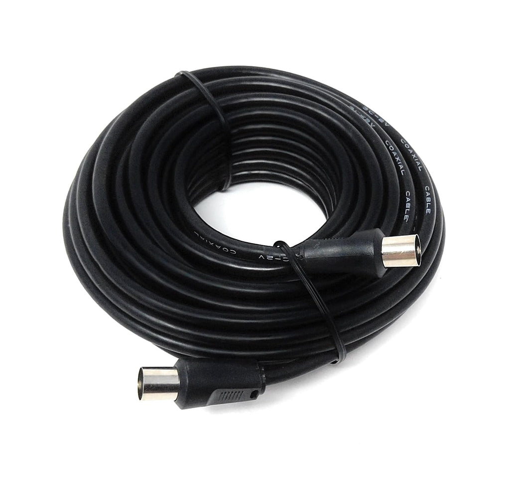 DRUT TV Male to Male Plug Coaxial Cable RG6 Aerial Digital Antenna RF Fly Lead Cable