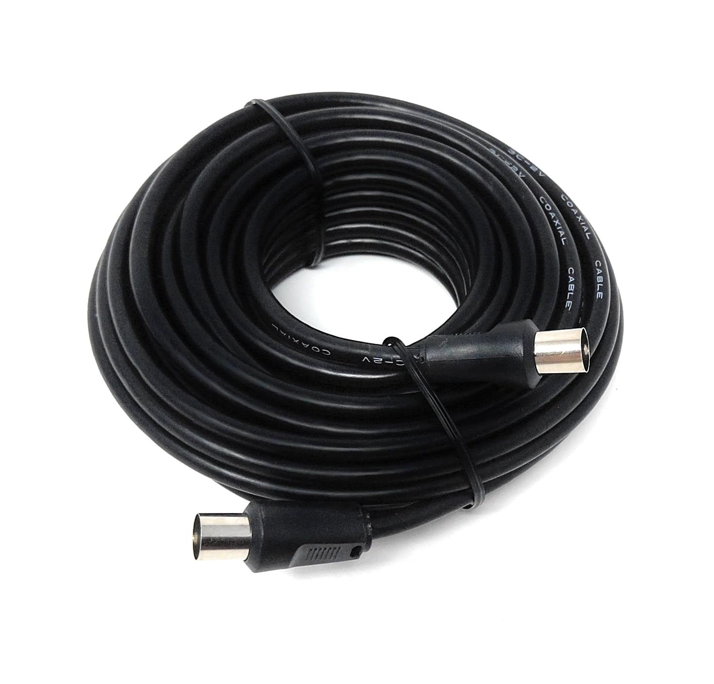 DRUT TV Male to Male Plug Coaxial Cable RG6 Aerial Digital Antenna RF Fly Lead Cable