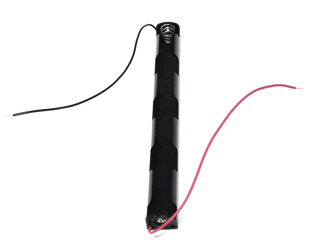 3 x AA Battery Holder Housing, Coil Spring Contact, 15cm Wired Leads
