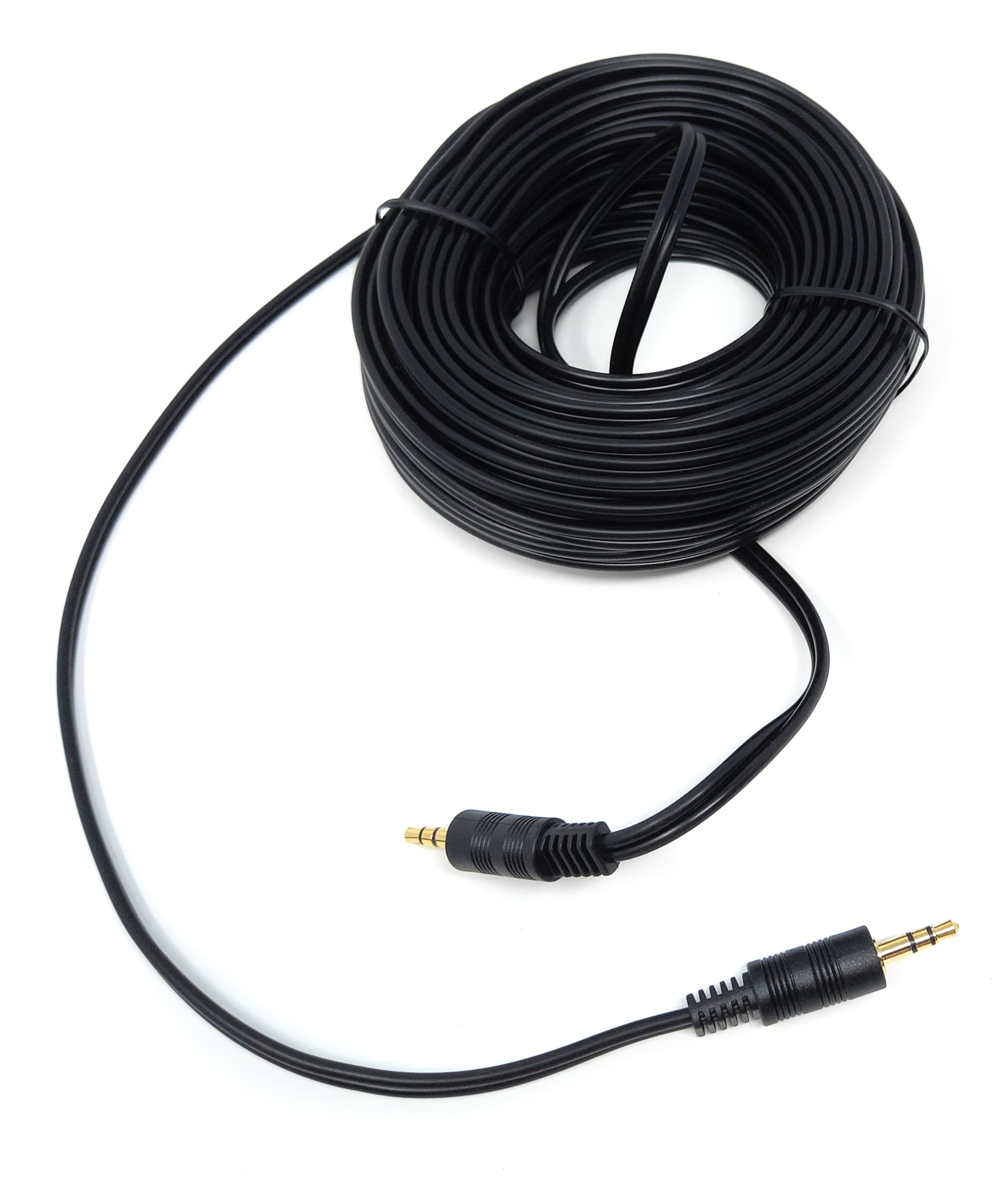 DRUT 3.5mm to 3.5mm Stereo Audio AUX Cable Gold Connectors, Small 3 pin Jack to Jack Speaker Lead