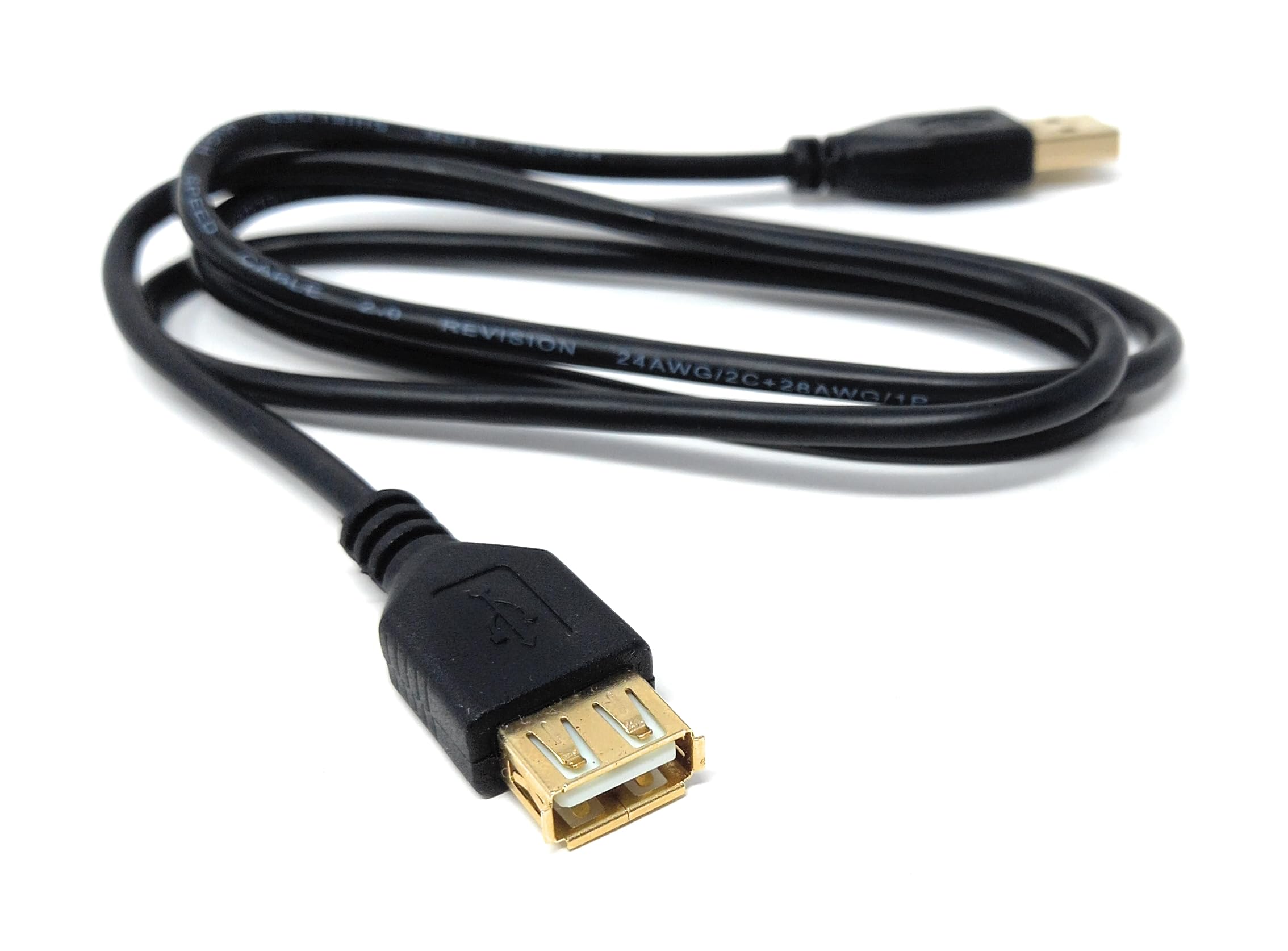 DRUT USB 2.0 Extension Lead 24AWG High Speed Cable A Plug to Socket Male to Female