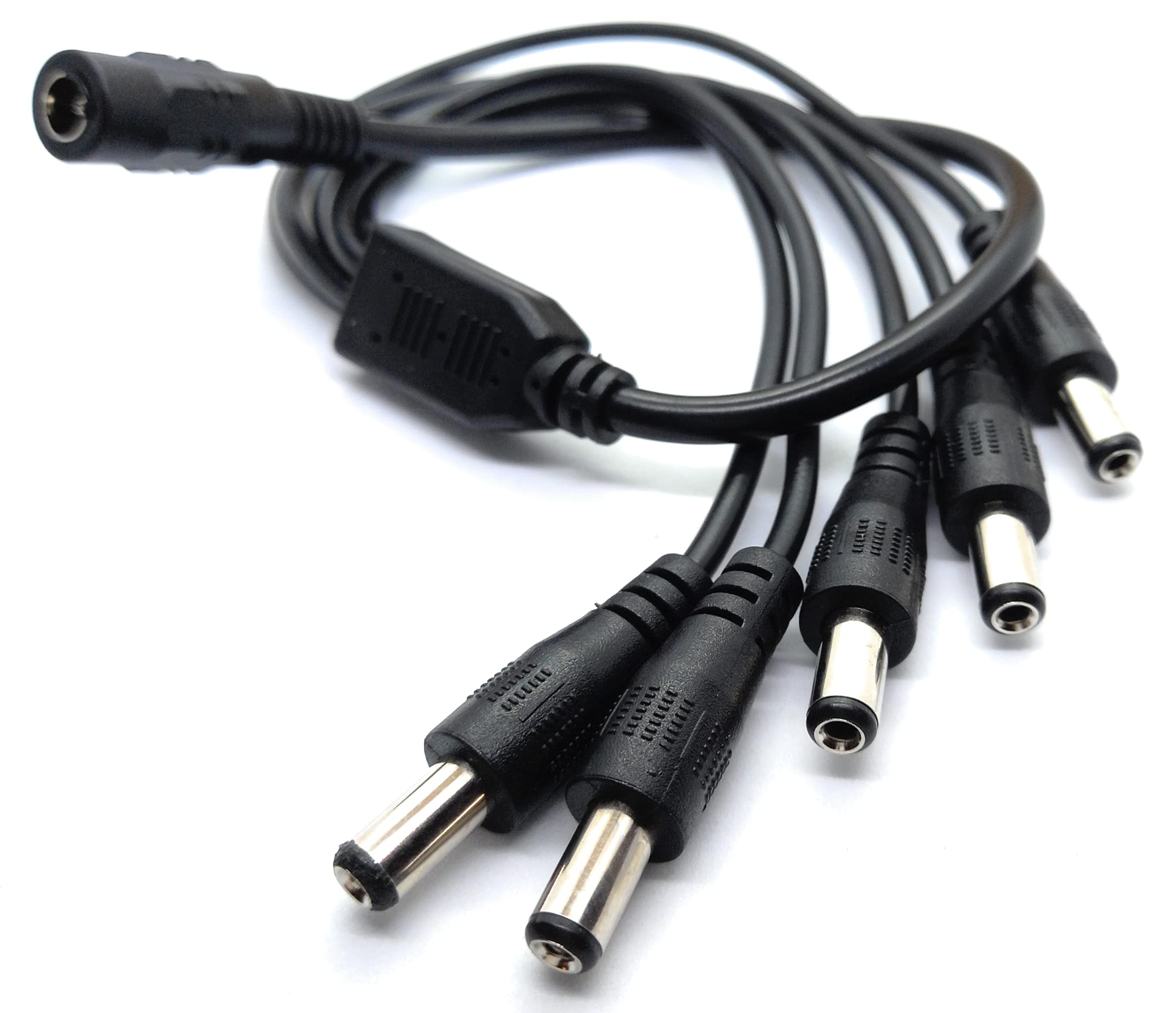 DRUT 5.5mm to 2.1mm DC Power Splitter Lead Adapter 12V PSU to LED, CCTV Camera Cable