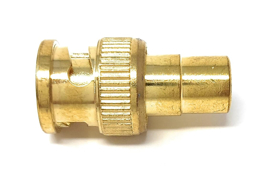 DRUT RCA Phono Socket to BNC Male Adapter Cable Converter Gold