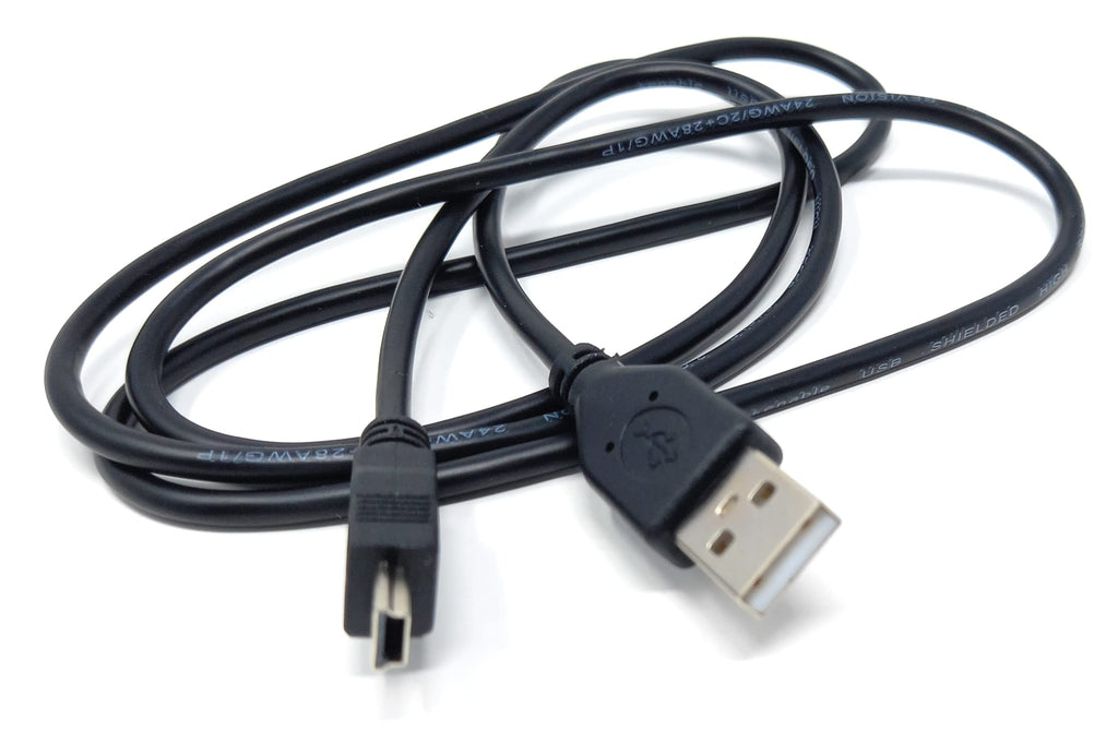 Mini USB to USB 24AWG 2.0 Hi-Speed 2.0 A-Male to Mini-B 5pin Cable Power & Data Lead