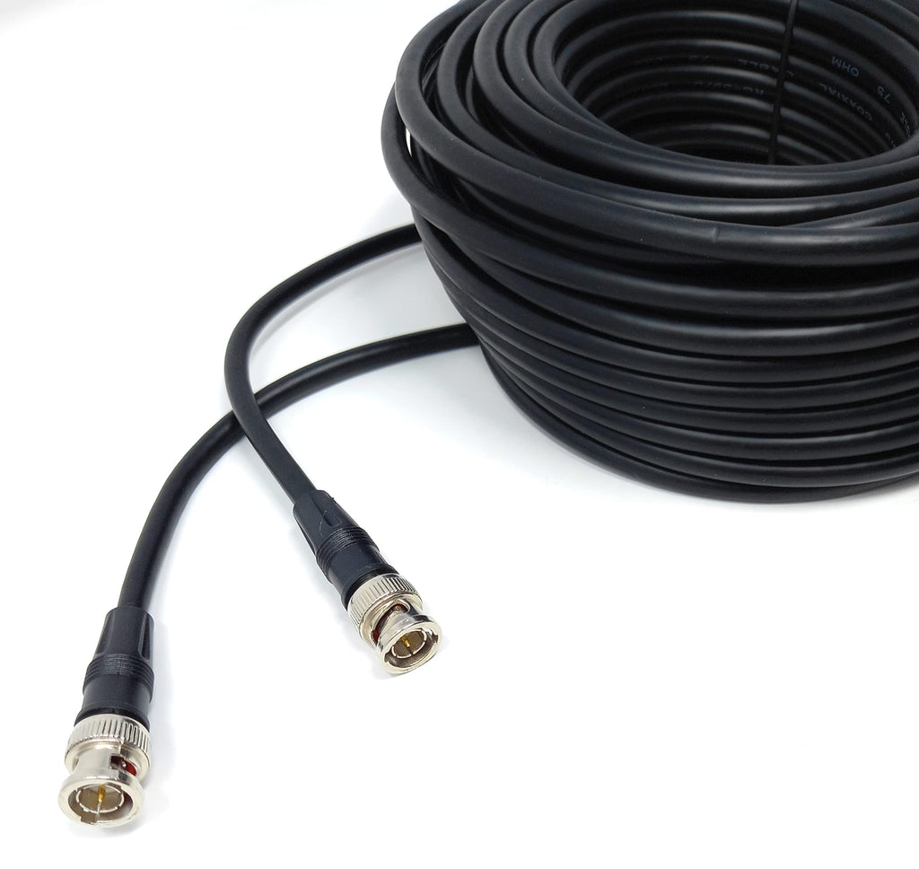 DRUT BNC to BNC Cable Lead, Coaxial RG59/RG59U 75ohm for CCTV Video Camera, Male to Male Plugs