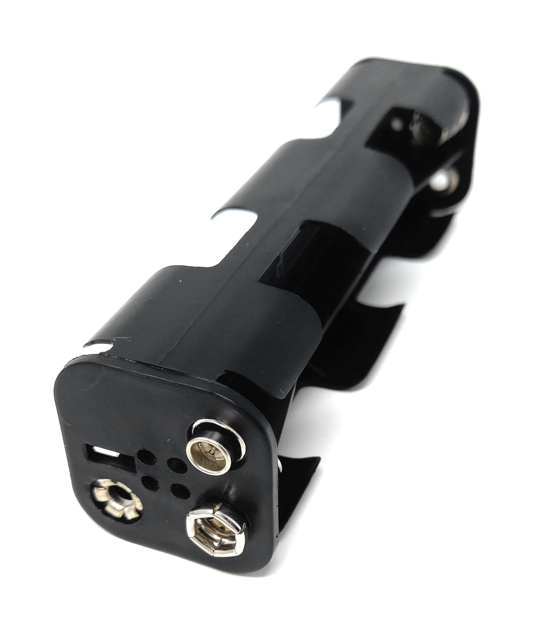 8 x AA Battery Holder with Coil Spring Contacts – Snap-Fit Connectors for Secure Power Housing