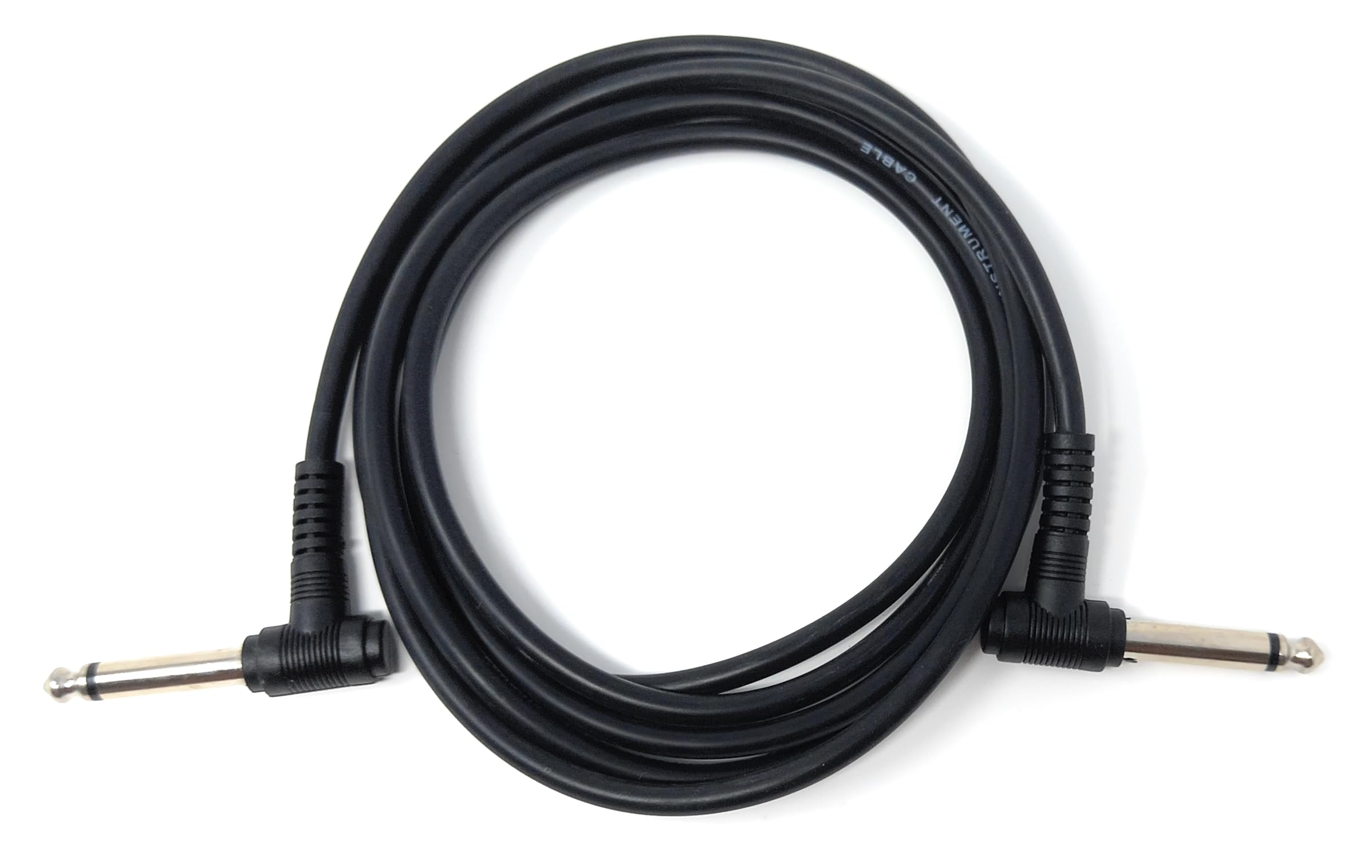 DRUT 6.35mm to 6.35mm Right Angle 90 Degree Jack Audio Mono Guitar Speaker Music Instrument Cable Lead