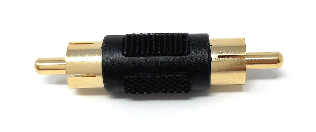 DRUT RCA To RCA Phono Plug Cable Joiner Coupler Adapter (Male to Male)