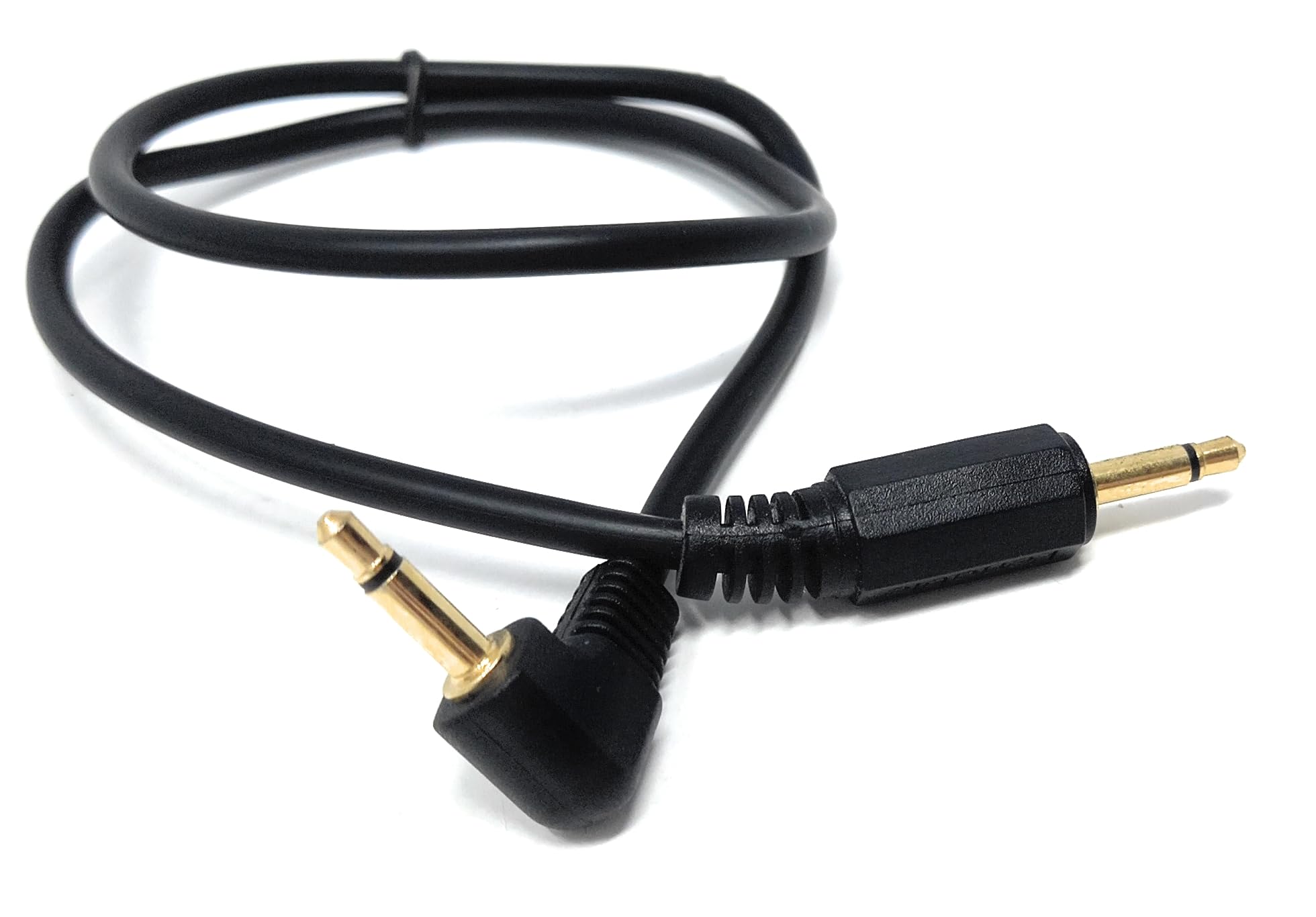 3.5mm Mono to 3.5mm Mono Jack Plug Right Angle Audio 1/8'' AUX Cord Cable Lead
