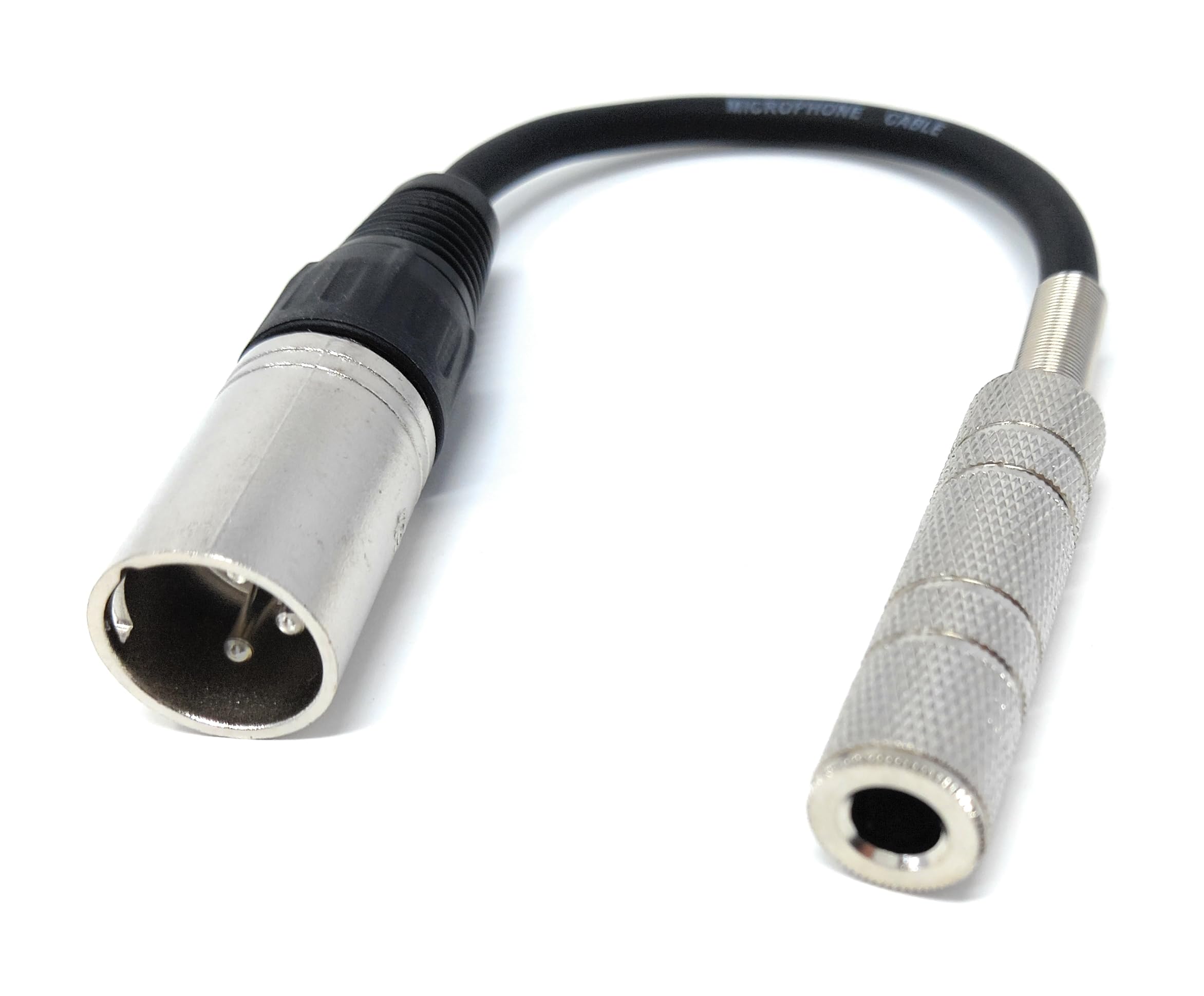 6.35mm 1/4'' Mono Jack Socket to XLR Male Plug Adapter Cable Lead