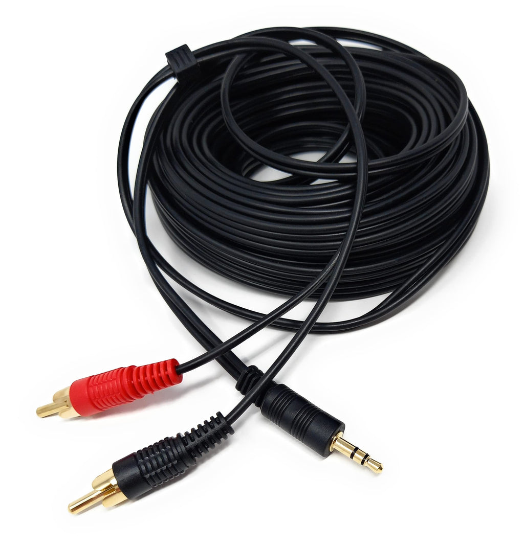 DRUT 3.5mm to Twin RCA Stereo Aux Phono Audio Cable Mini Jack Lead Cord Y Splitter Headphone Cord RCA Y Splitter Adapter