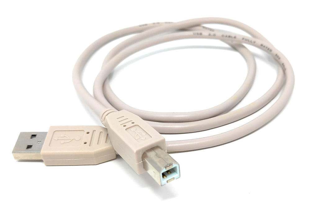 DRUT USB B Cable for DJ Controllers & MIDI Devices, Printer Style Lead for Mixers, Turntables, Keyboards, Samplers, Synthesizers, Compatible with Numark, Pioneer, Traktor, Denon, Akai, Serato